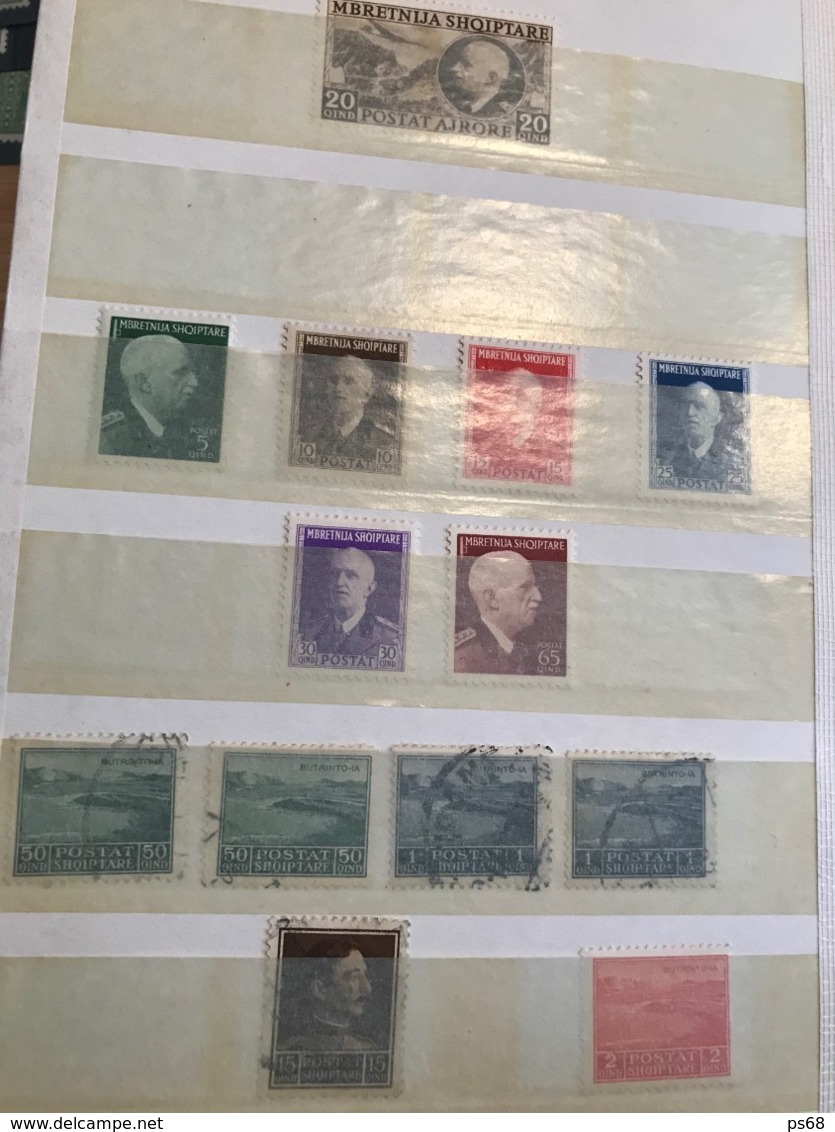 Collection de 120 timbres d’Albanie Albania cote 700 eur