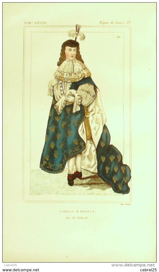 CAMILLE D'HOSTUN Duc De TALLARD-XVIII°s-6/60-1852 - Estampas & Grabados