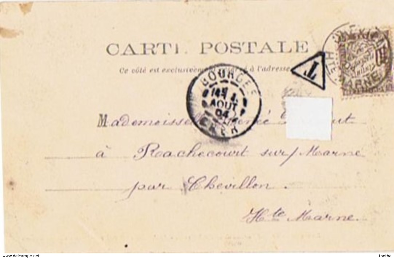 CP - BOURGES - Grand Portail De La Cathédrale - Le Jugement Dernier - Taxée 10 Centimes - 1859-1959 Cartas & Documentos