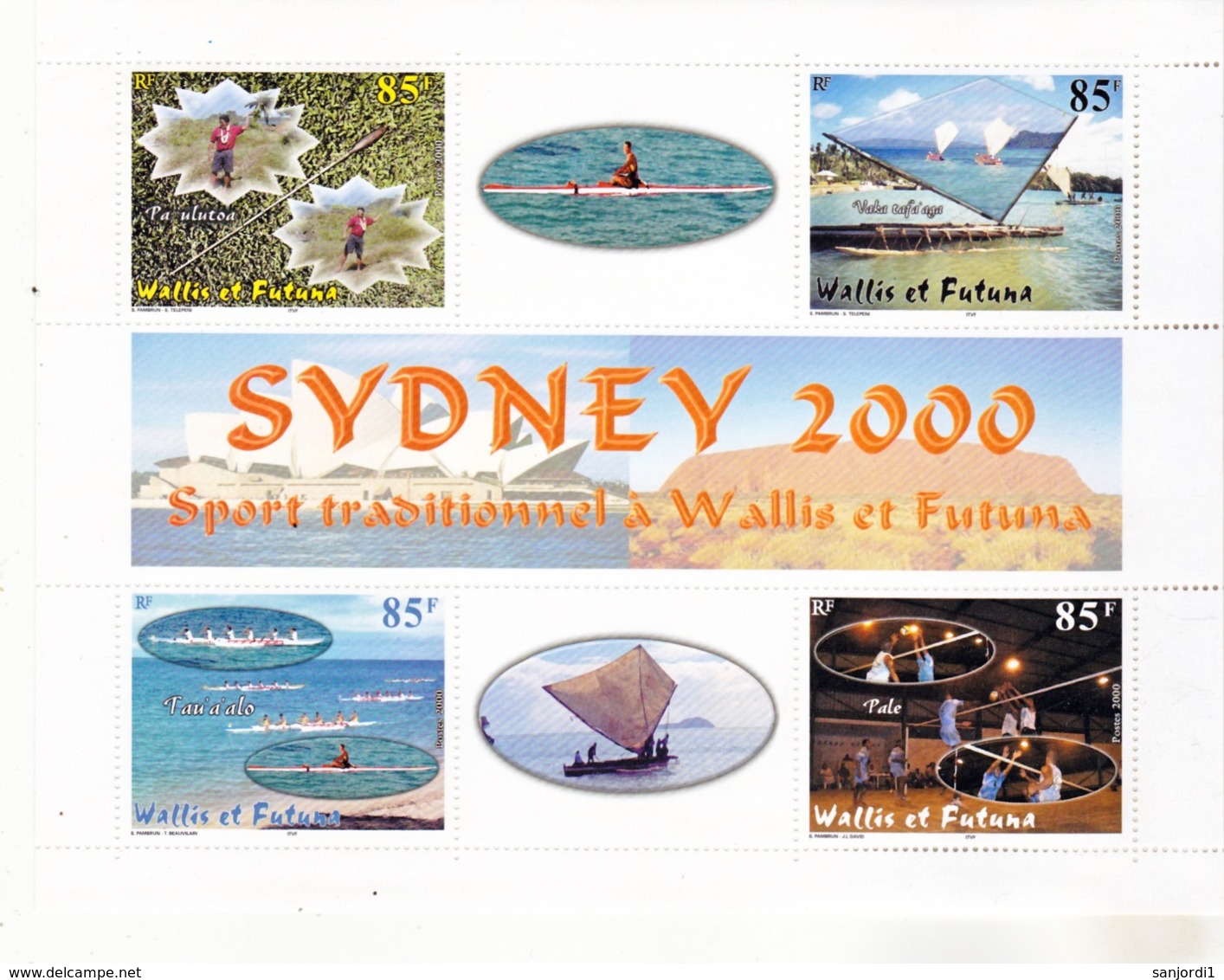 Wallis Et Futuna BF  9 10 JO Sydney Et TAPAS Neuf * * MnH Sin Charmela Prix De La Poste 5.9 - Blocks & Kleinbögen