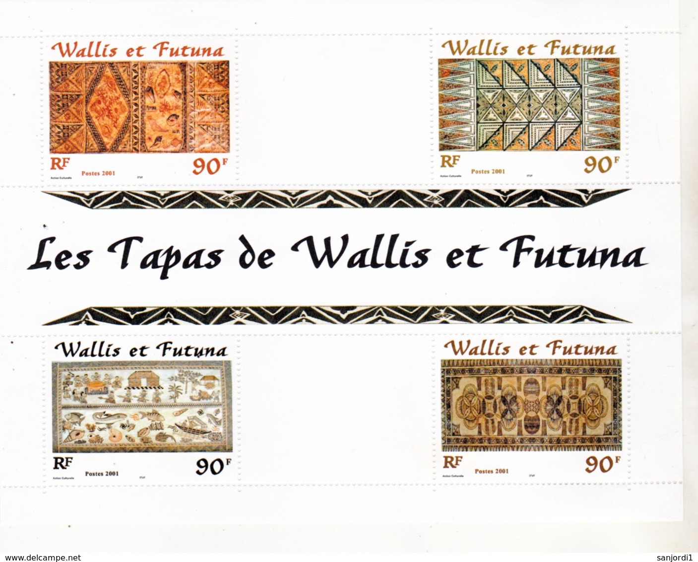 Wallis Et Futuna BF  9 10 JO Sydney Et TAPAS Neuf * * MnH Sin Charmela Prix De La Poste 5.9 - Blocks & Kleinbögen