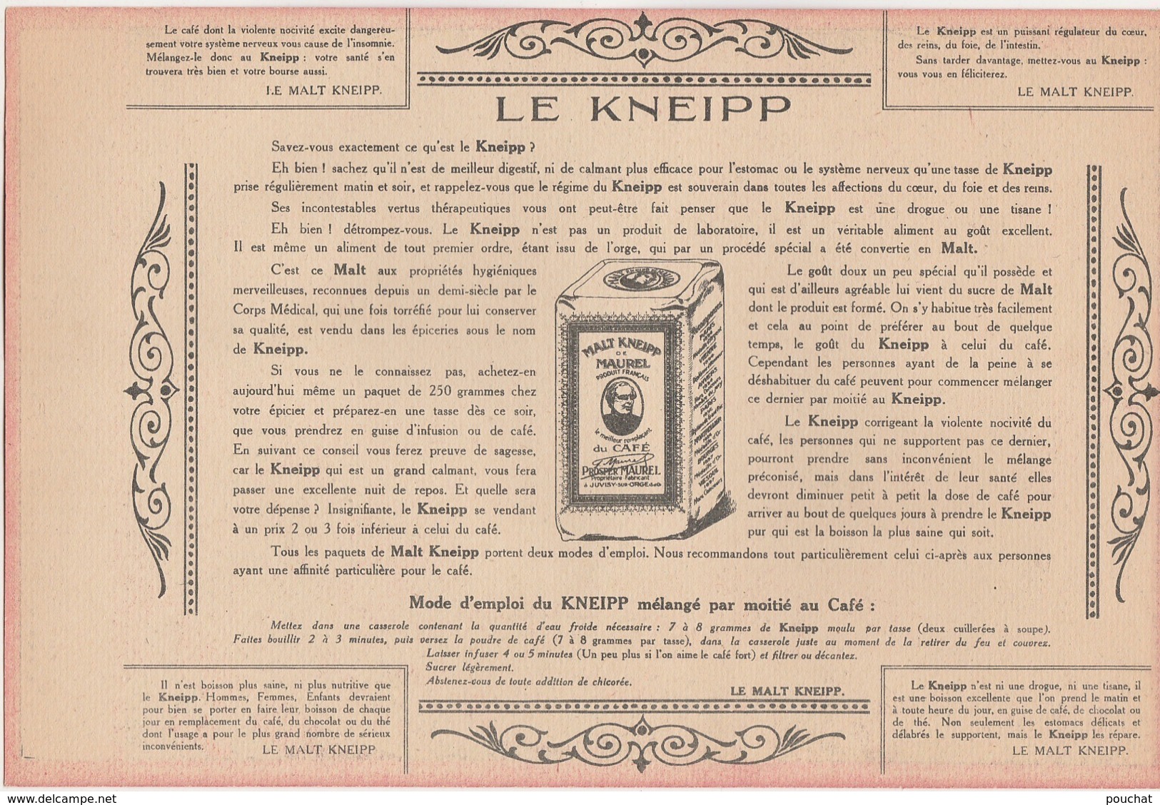 D6- ANCIEN JEU DE L ' OIE PUBLICITAIRE LE MALT KNEIPP (FORMAT 29,5 X 19,5 - 2 SCANS  RECTO VERSO ) - Autres & Non Classés