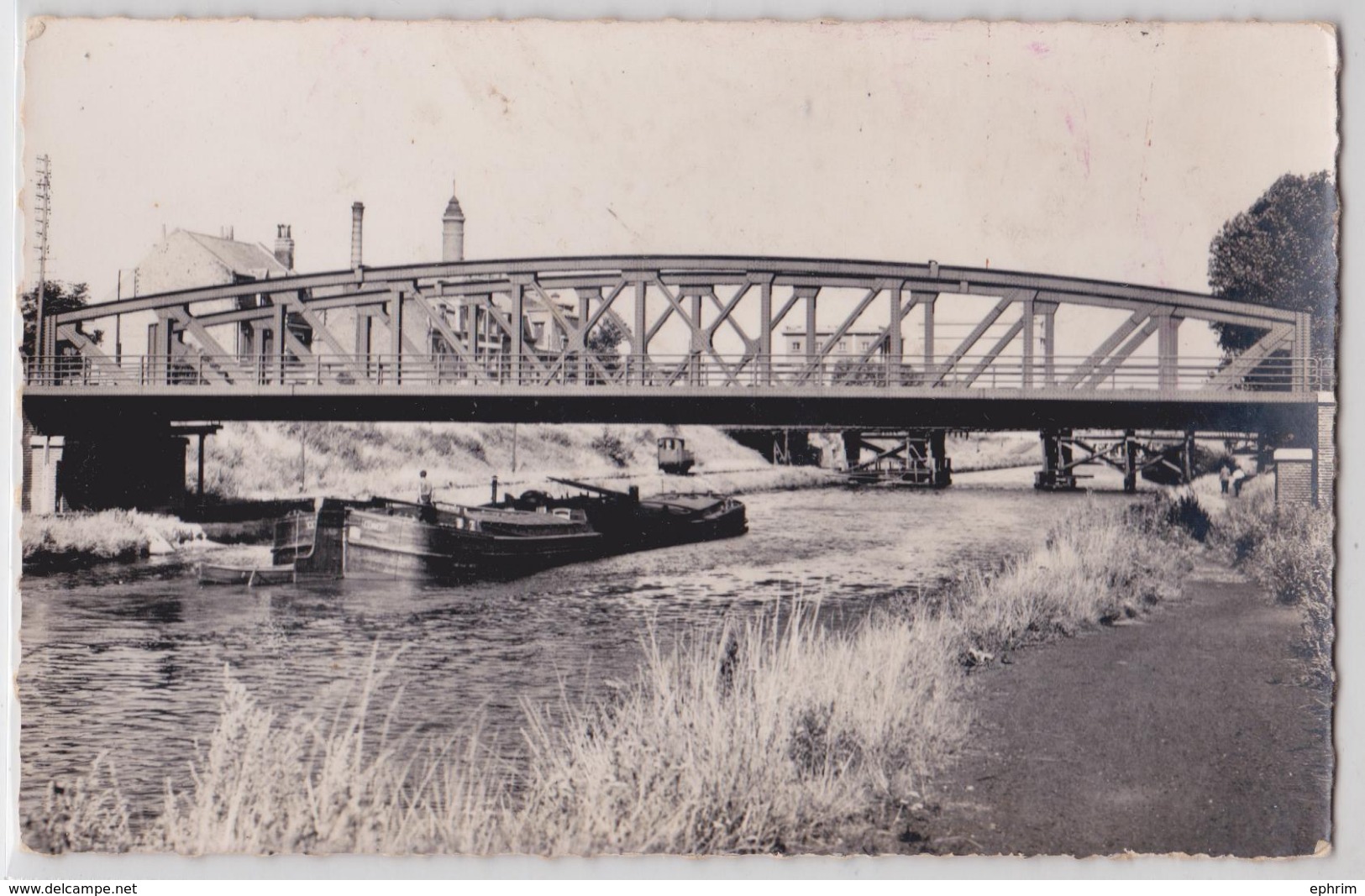 La Bassée - Le Pont - Péniche Congo - Wagon Sur Rail - Canal - Halage - Sonstige & Ohne Zuordnung