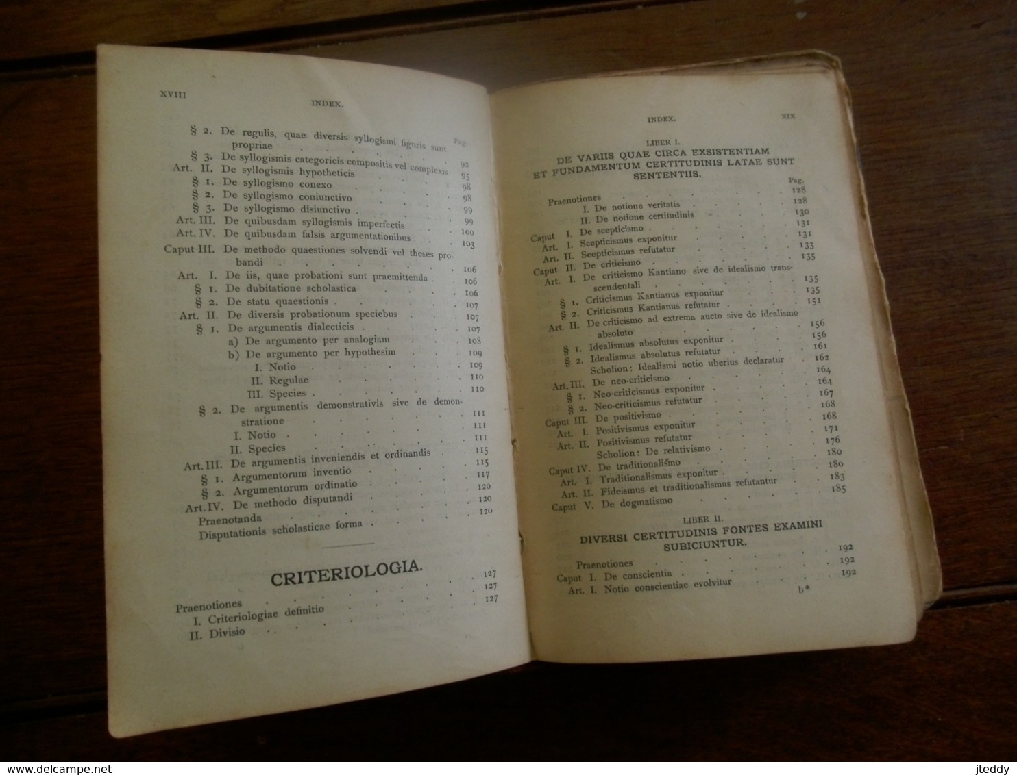 Oud boek 1911 ELEMENTA PHILOSOPHIAE  SCHOLASTICAE  vooraan SEM.-- Phil . St BONAVENTURE -  ALOSTI