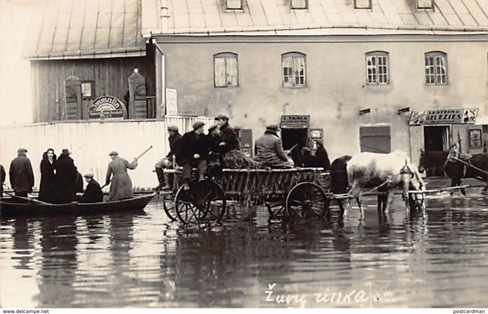 KAUNAS - Zuvu Rinka (Fish Market, Flooded) - REAL PHOTO. - Lituanie