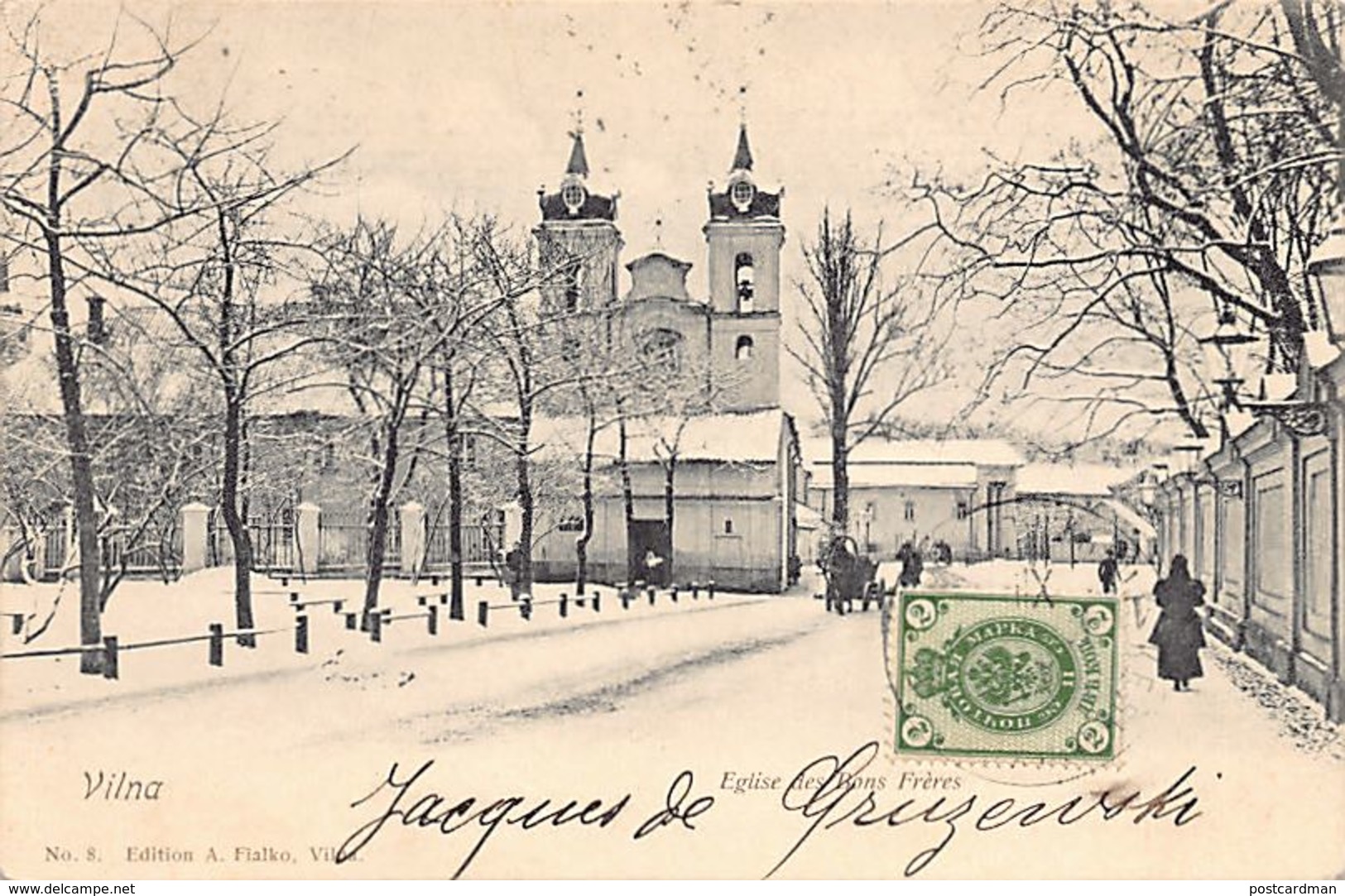 VILNIUS - Eglise Des Bons Frères - Publ. A. Fialko 8. - Lithuania