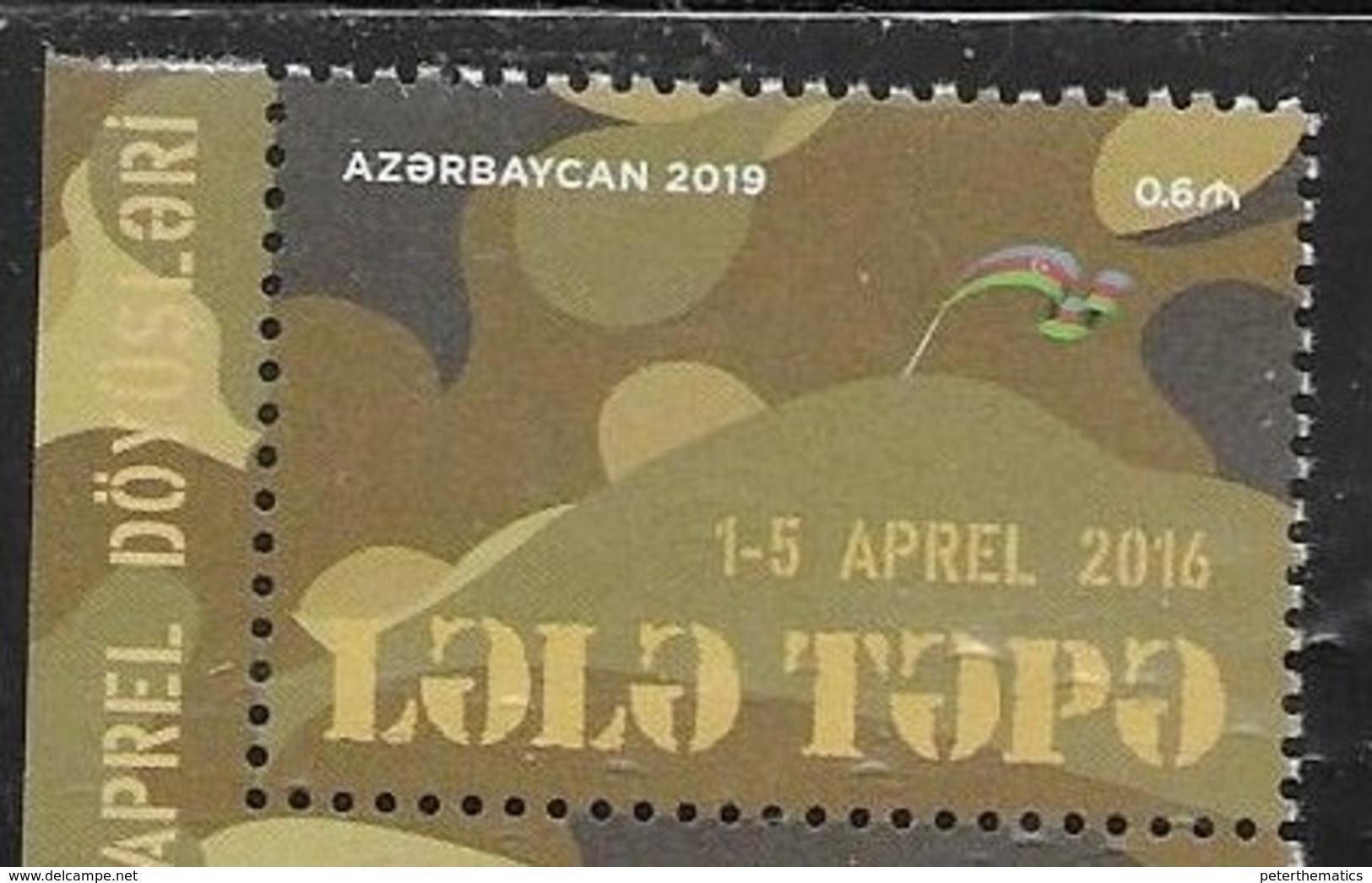 AZERBAIJAN, 2019, MNH, 3rd ANNIVERSARY OF APRIL WAR, WAR WITH ARMENIA, MILITARY, 1v - Other & Unclassified