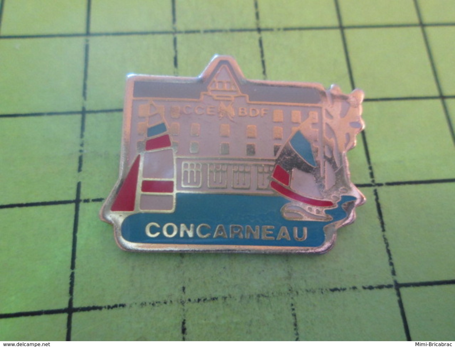 512c PINS PIN'S / Beau Et Rare : Thème BANQUES / BRETAGNE CONCARNEAU CCE BANQUE DE FRANCE - Banks