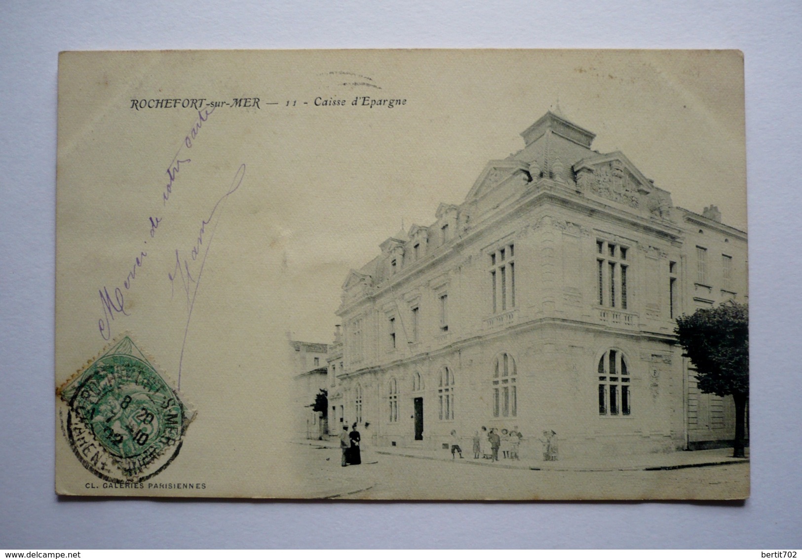 17 - ROCHEFORT-SUR-MER - Caisse D'épargne - 1902 - Banques