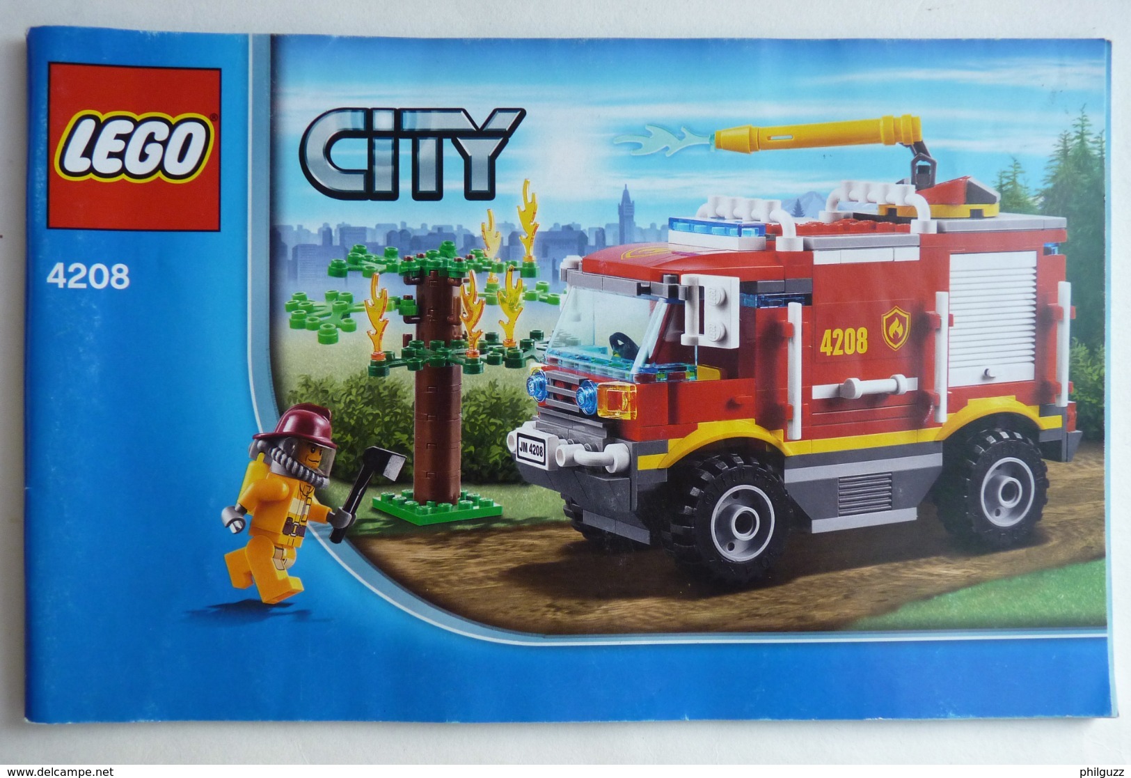 FIGURINE LEGO CITY 4208 CAMION 4X4 POMPIER AVEC NOTICE Légo - Lego System