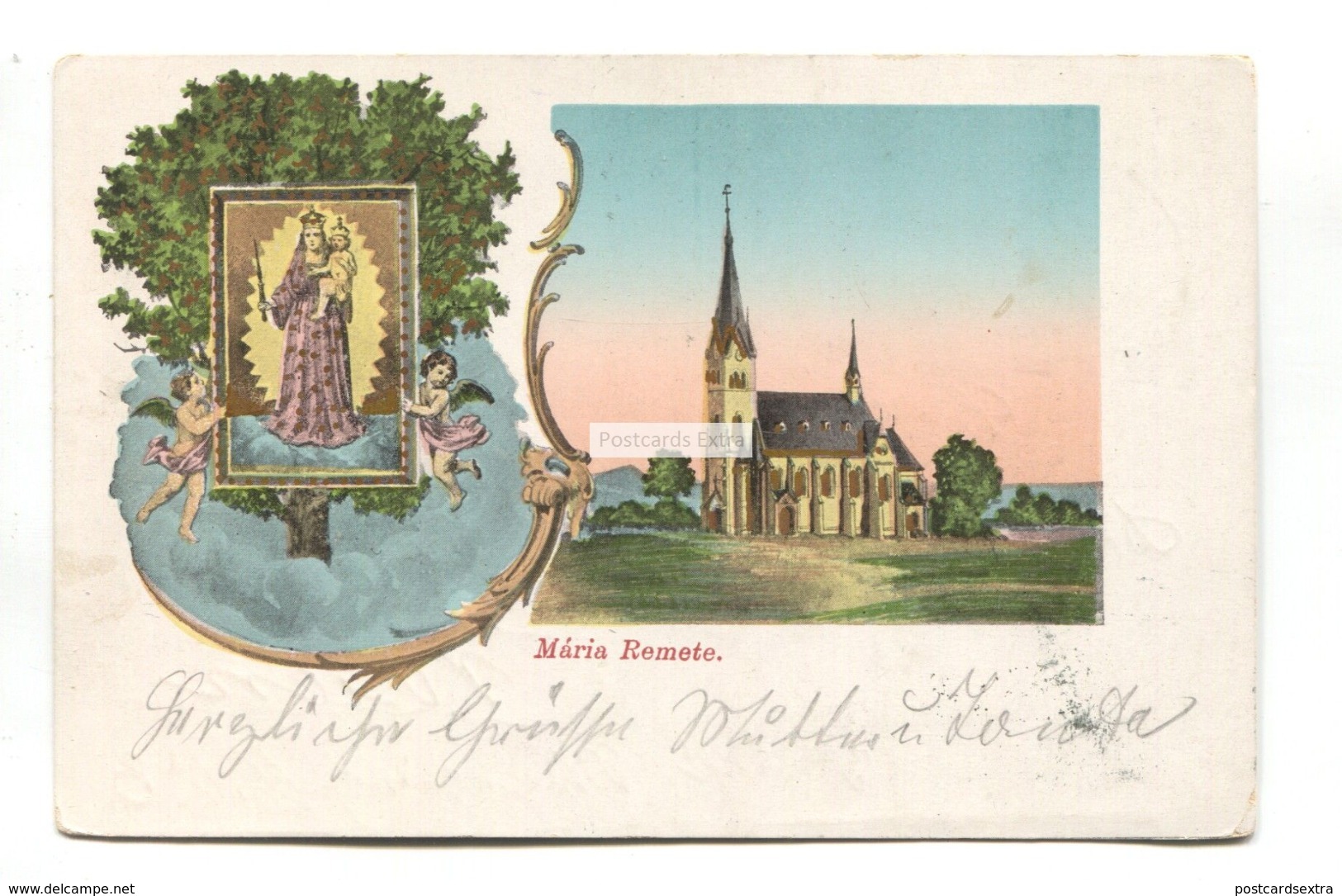 Maria Remete, Church - 1905 Used Hungary Postcard - Gruss Aus Style - Hungary