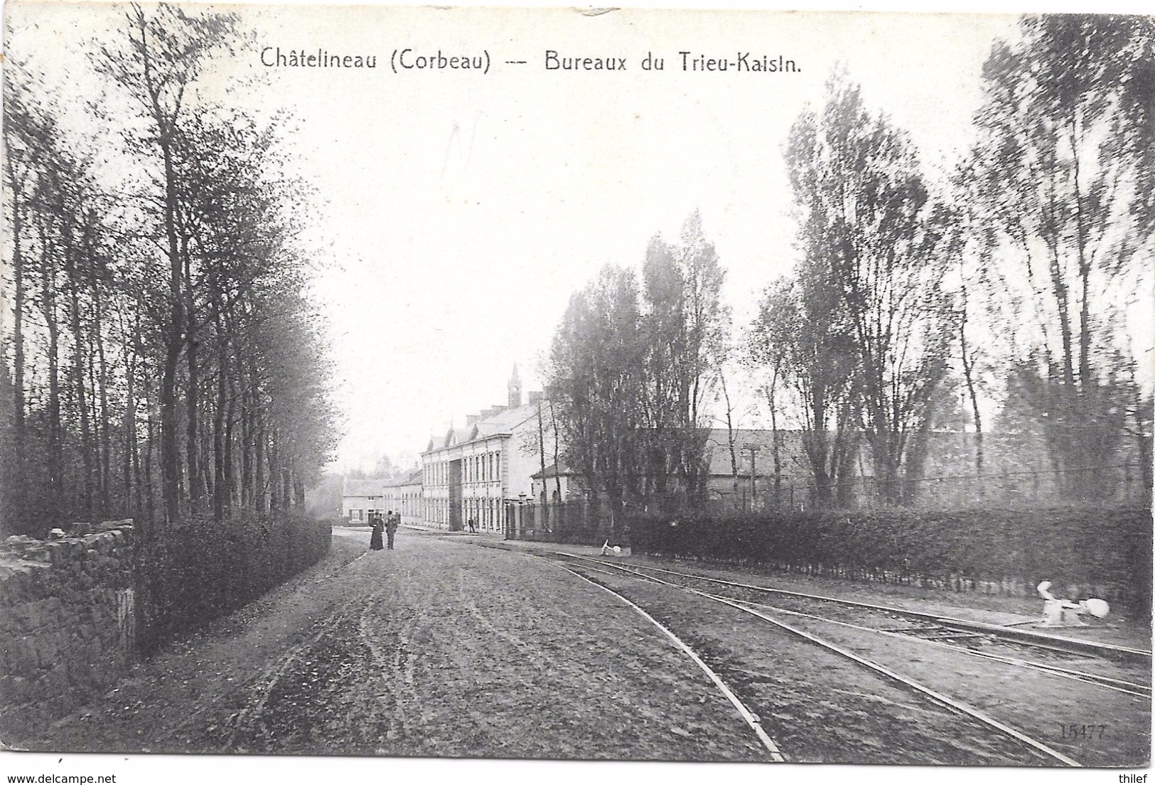 Châtelineau NA36: Corbeau. Bureaux Du Trieu-Kaisin 1909 - Châtelet