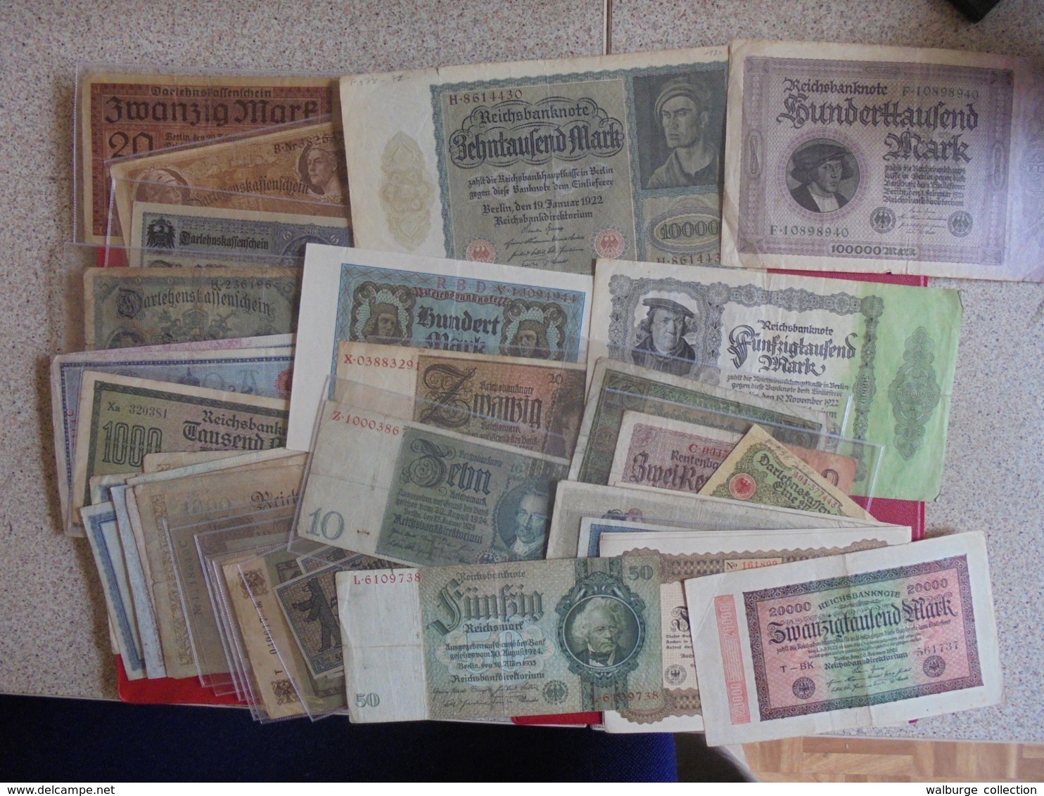 ALLEMAGNE LOT DE 50 BILLETS (B.7) - Kilowaar - Bankbiljetten