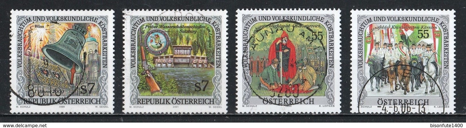 Autriche : Timbres Yvert & Tellier N° 2124 - 2183 - 2377 - 2418 - 1946 - 1980 - 2081 Et 2377 Avec Oblit. Rondes. - Oblitérés