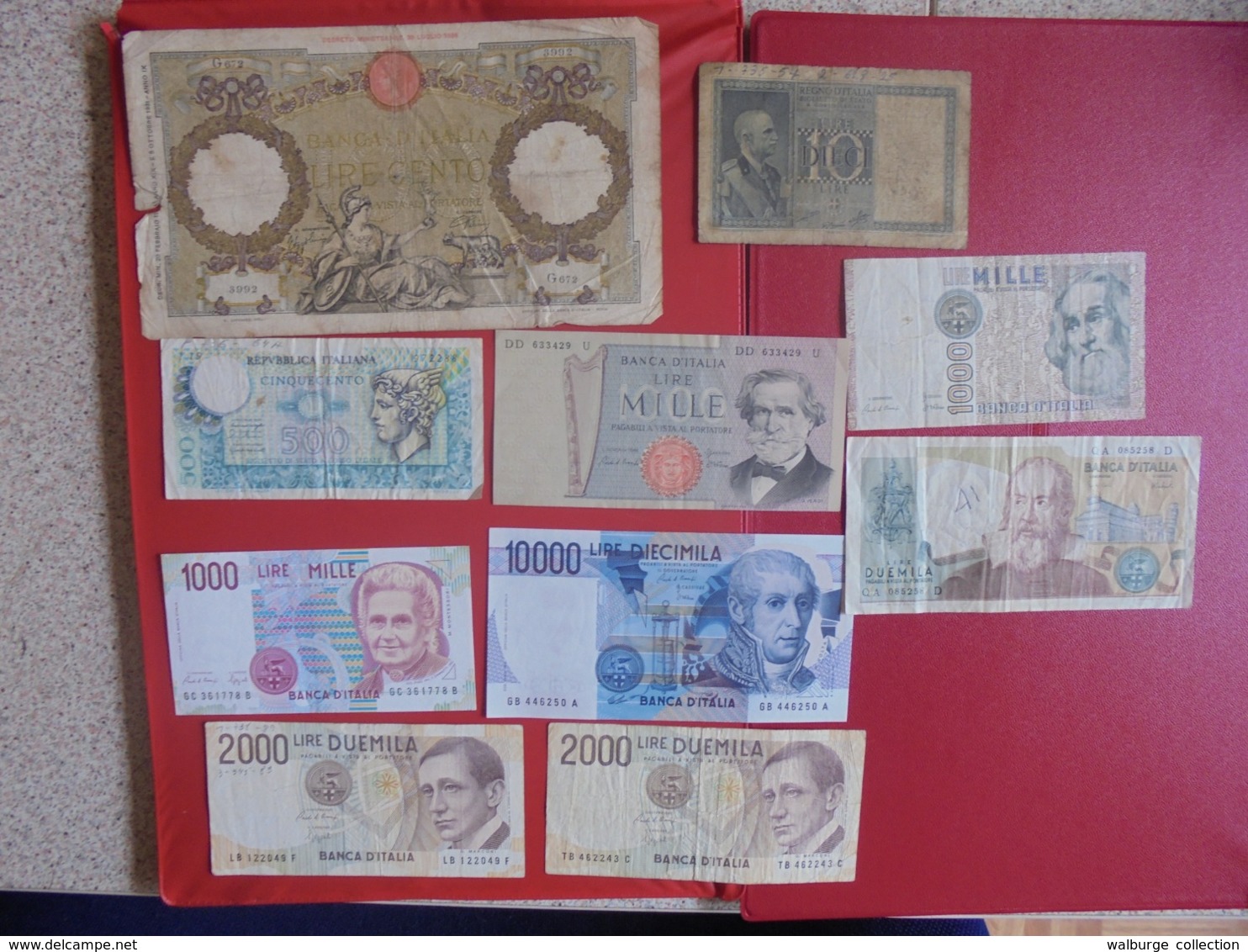 ITALIE LOT DE 10 BILLETS (B.7) - Mezclas - Billetes