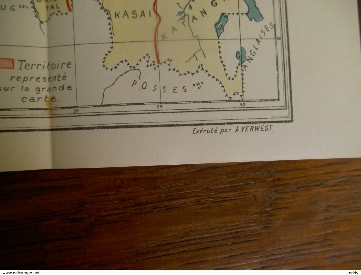 Carte De La Prefecture Apostolique Au  KWANGO ( Rond 1900) - Autres & Non Classés