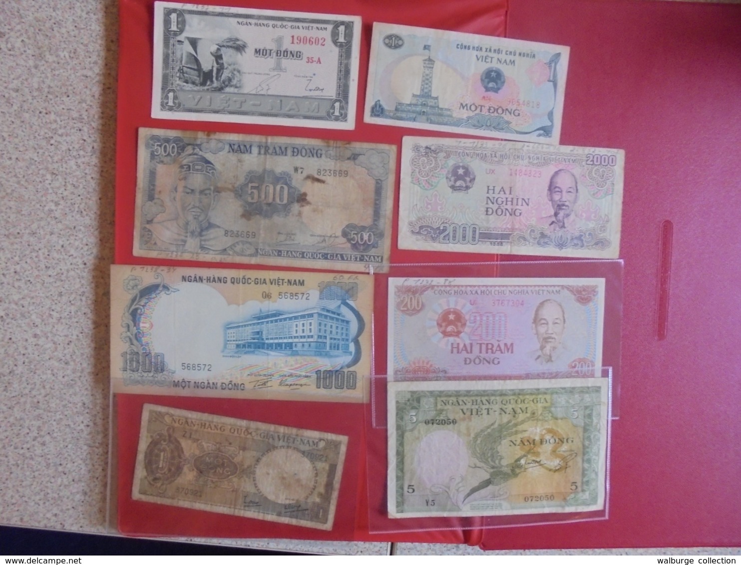 VIETNAM LOT DE 8 BILLETS (B.7) - Kilowaar - Bankbiljetten