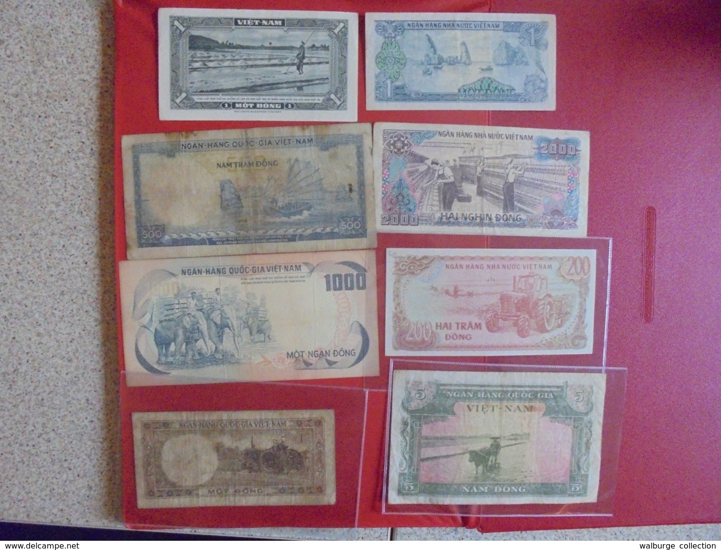 VIETNAM LOT DE 8 BILLETS (B.7) - Kilowaar - Bankbiljetten