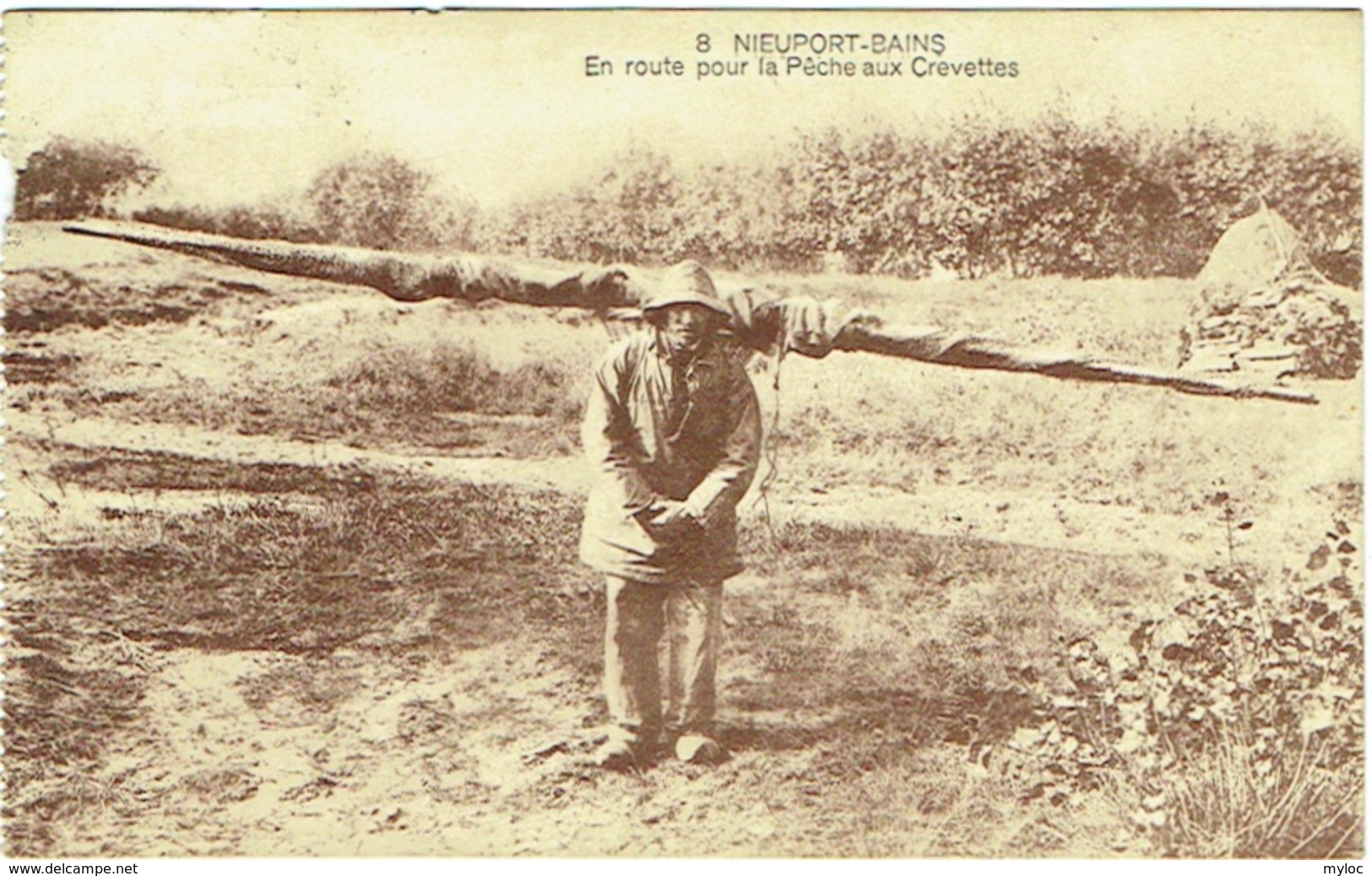 Nieuwpoort. Nieuport-Bains. En Route Pour La Pêche Au Crevettes. - Nieuwpoort