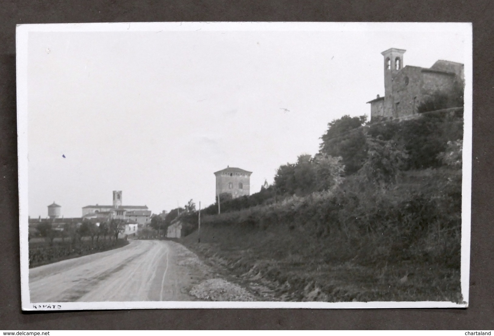 Fotocartolina Di Rovato (Brescia) - Entrata Al Paese - Anni '20 - Altri & Non Classificati