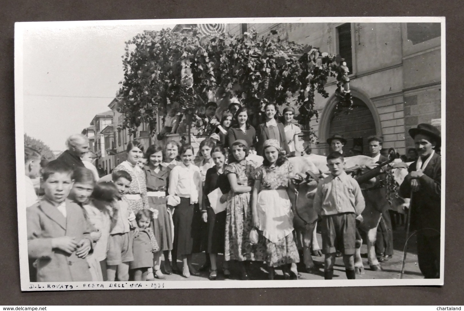 Fotocartolina Dopo Lavoro Rovato - Festa Dell'uva - 1931 - Altri & Non Classificati