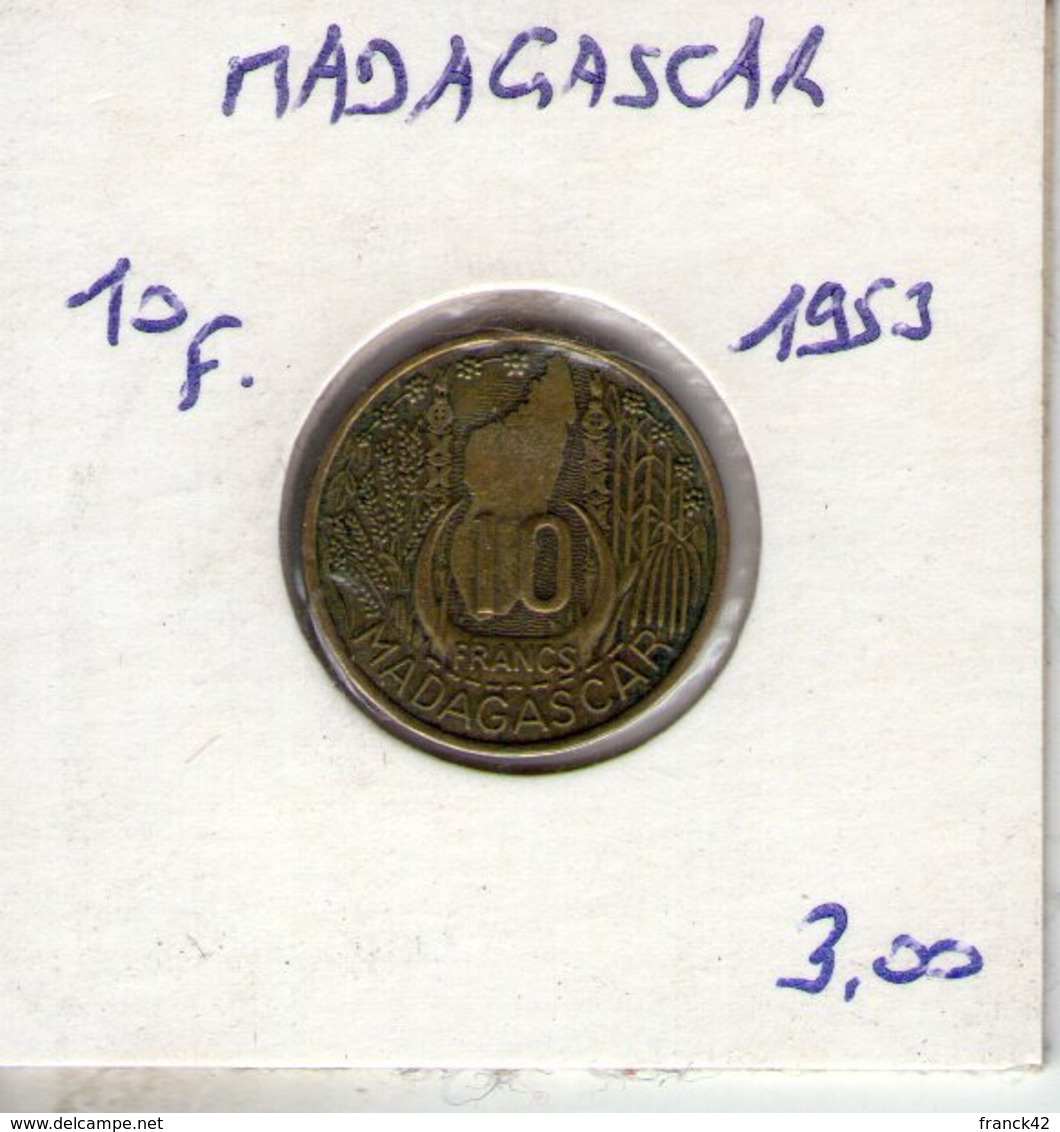 Madagascar. 10 Francs 1953 - Madagascar