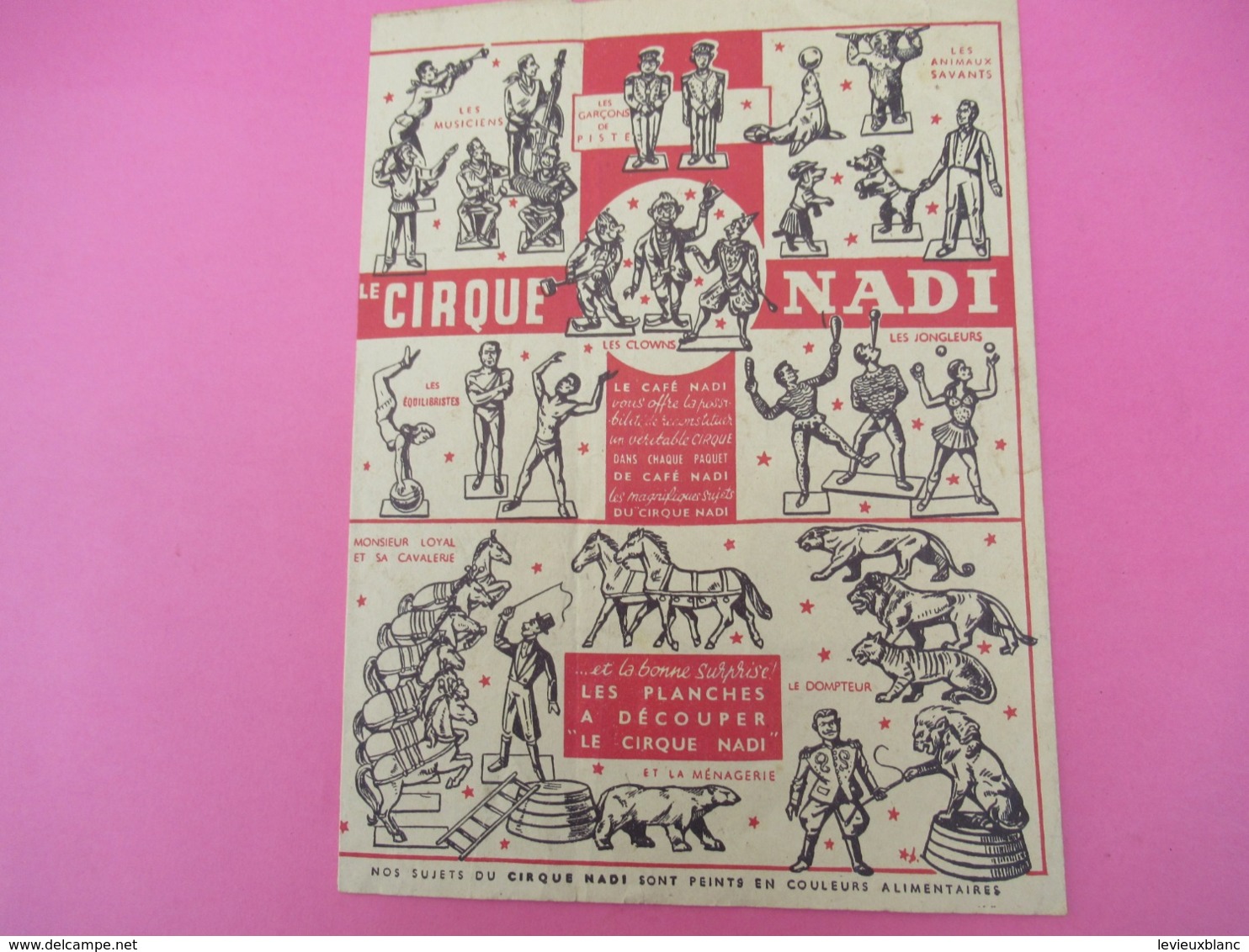 Protège-Cahier/Café/ Café NADI Arôme Exquis/ Le Cirque Nadi  /Vers 1950  CAH224 - Koffie En Thee