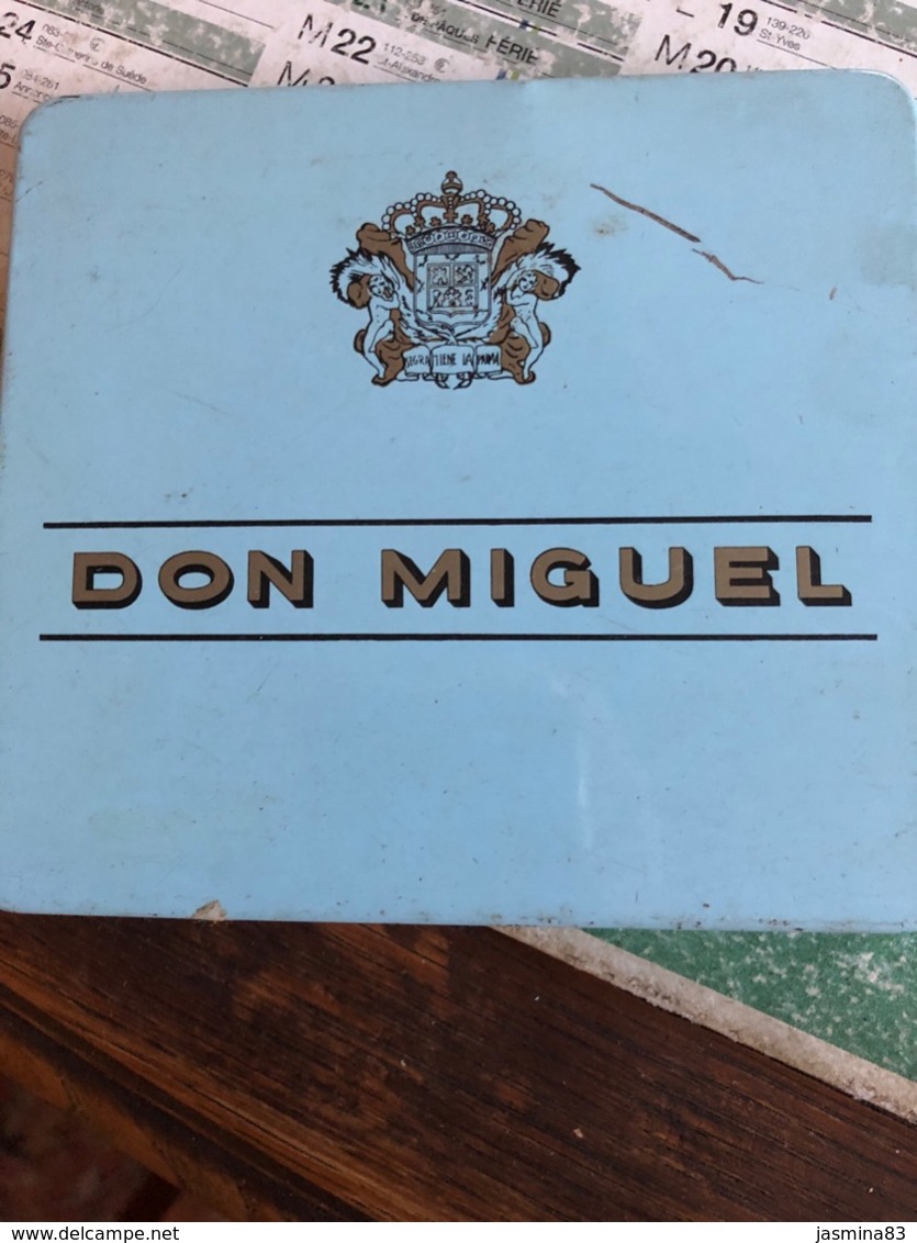 Boîte De Cigare Don Miguel ( Boite En Fer) - Boites à Tabac Vides