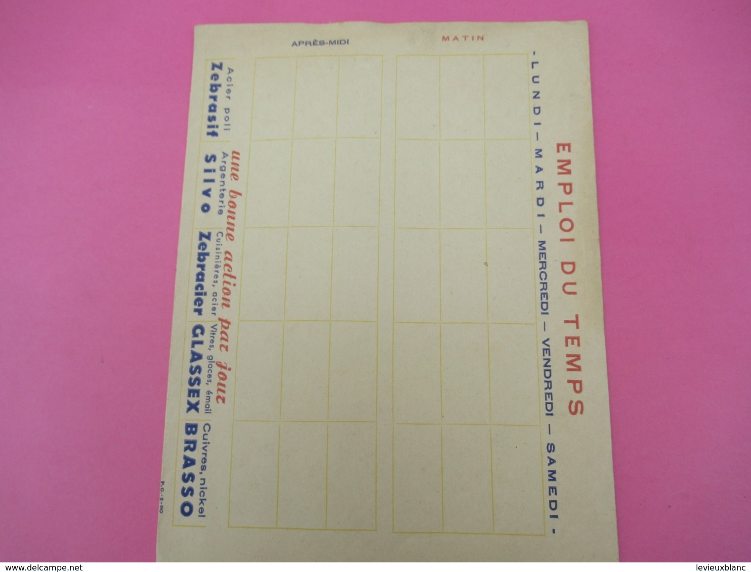 Protège-Cahier/Produit Ménager/ BRASSO Pour Cuivre/ Vers 1950 CAH227 - Wash & Clean