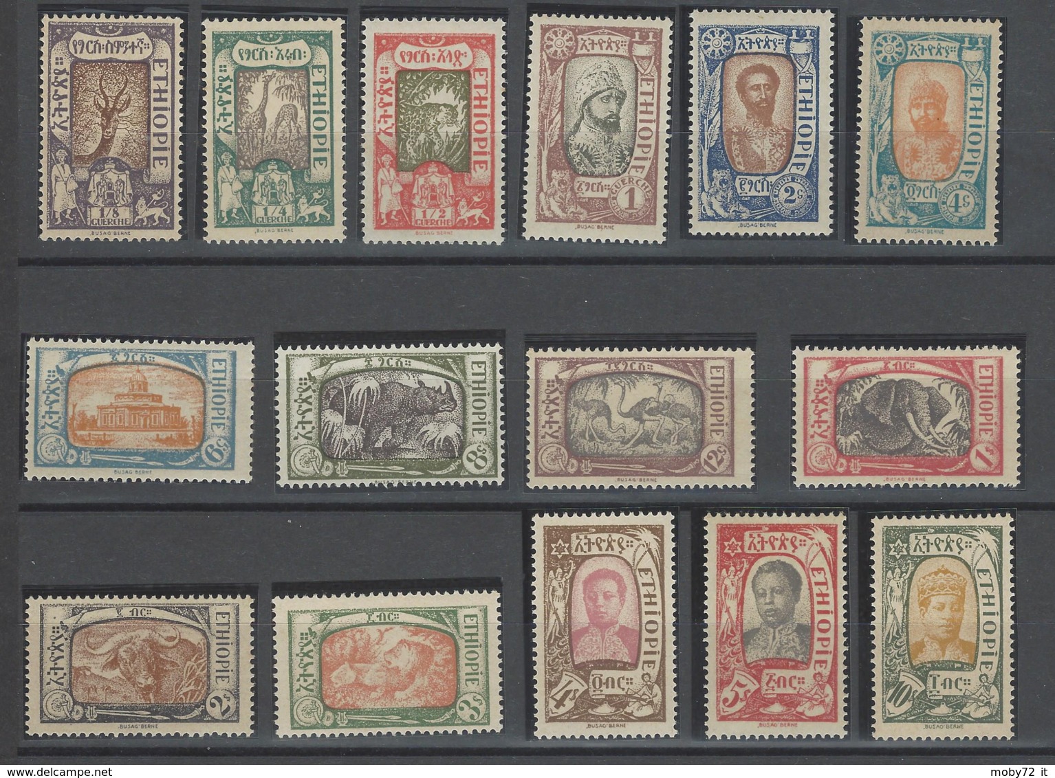 Etiopia - 1919 - Nuovo/new MNH - Ordinari - Mi N. 64/78 - Etiopia