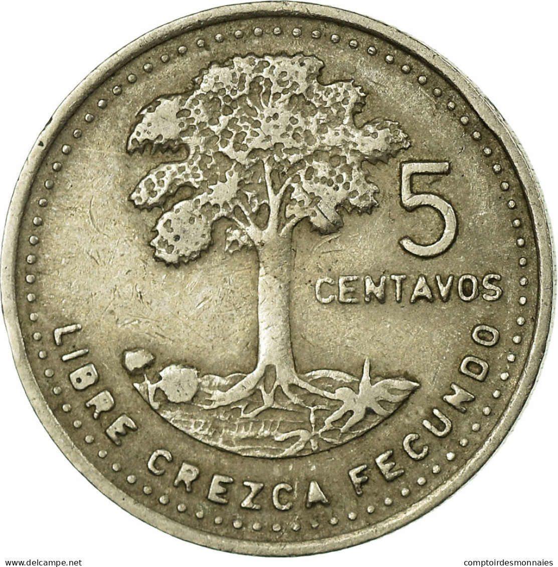 Monnaie, Guatemala, 5 Centavos, 1989, TTB, Copper-nickel, KM:276.4 - Guatemala