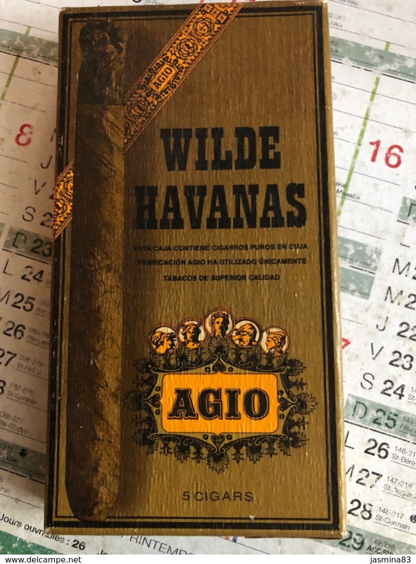 Boîte De Cigare Wilde Havanas AGIO (boite En Carton) - Boites à Tabac Vides