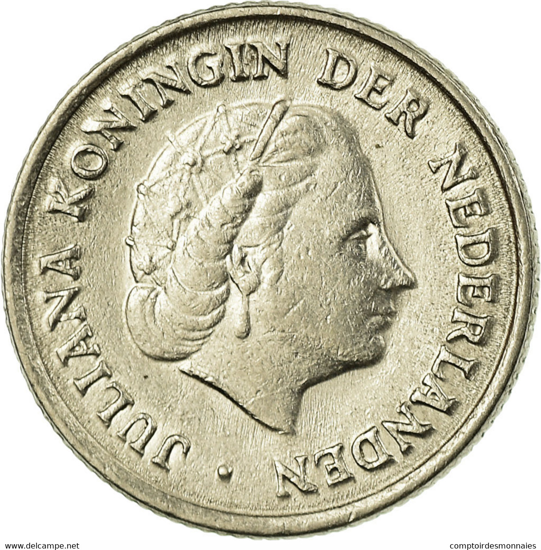 Monnaie, Pays-Bas, Juliana, 10 Cents, 1954, TB+, Nickel, KM:182 - 1948-1980 : Juliana