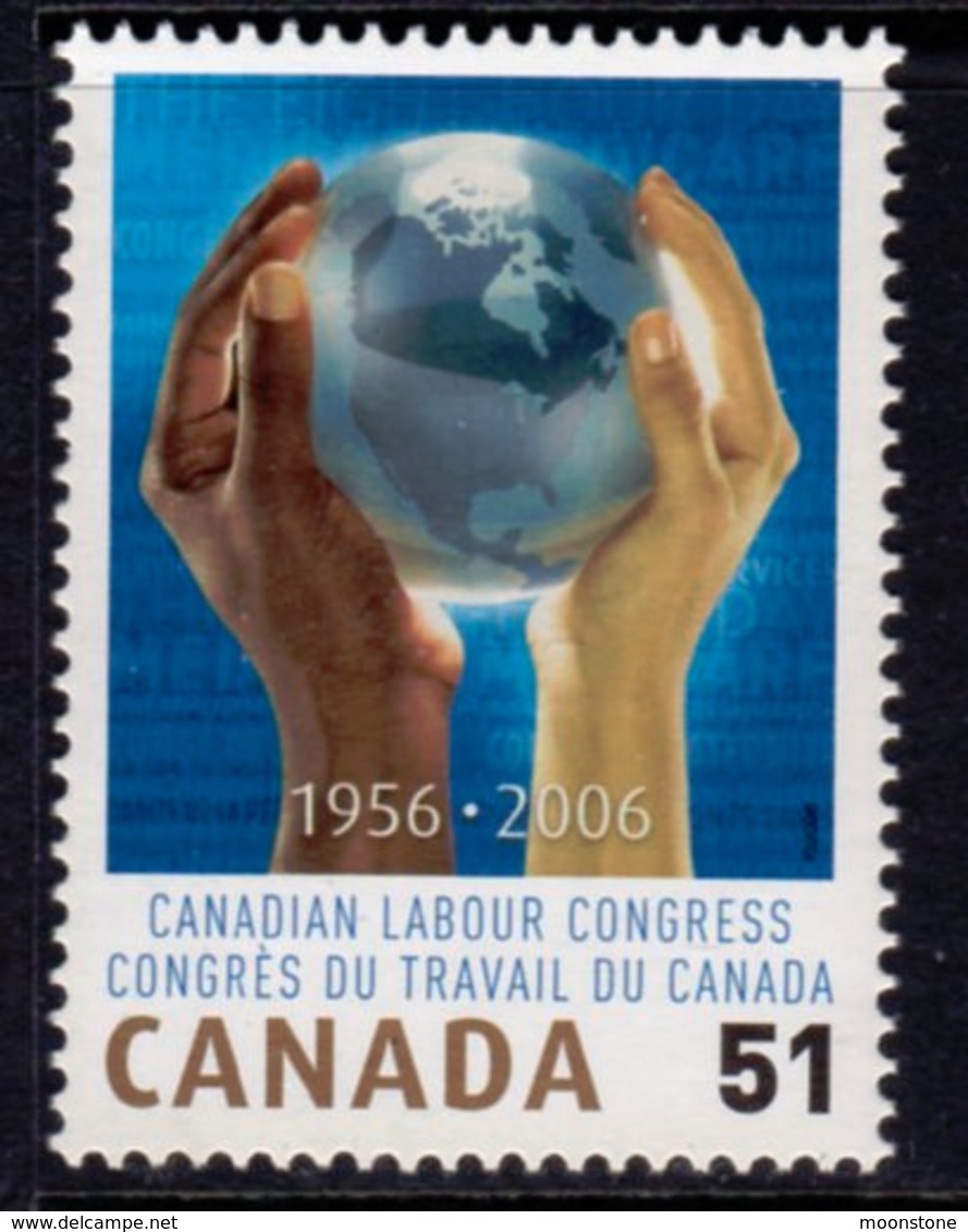 Canada 2006 50th Anniversary Of Labour Congress, MNH, SG 2391 - Ungebraucht