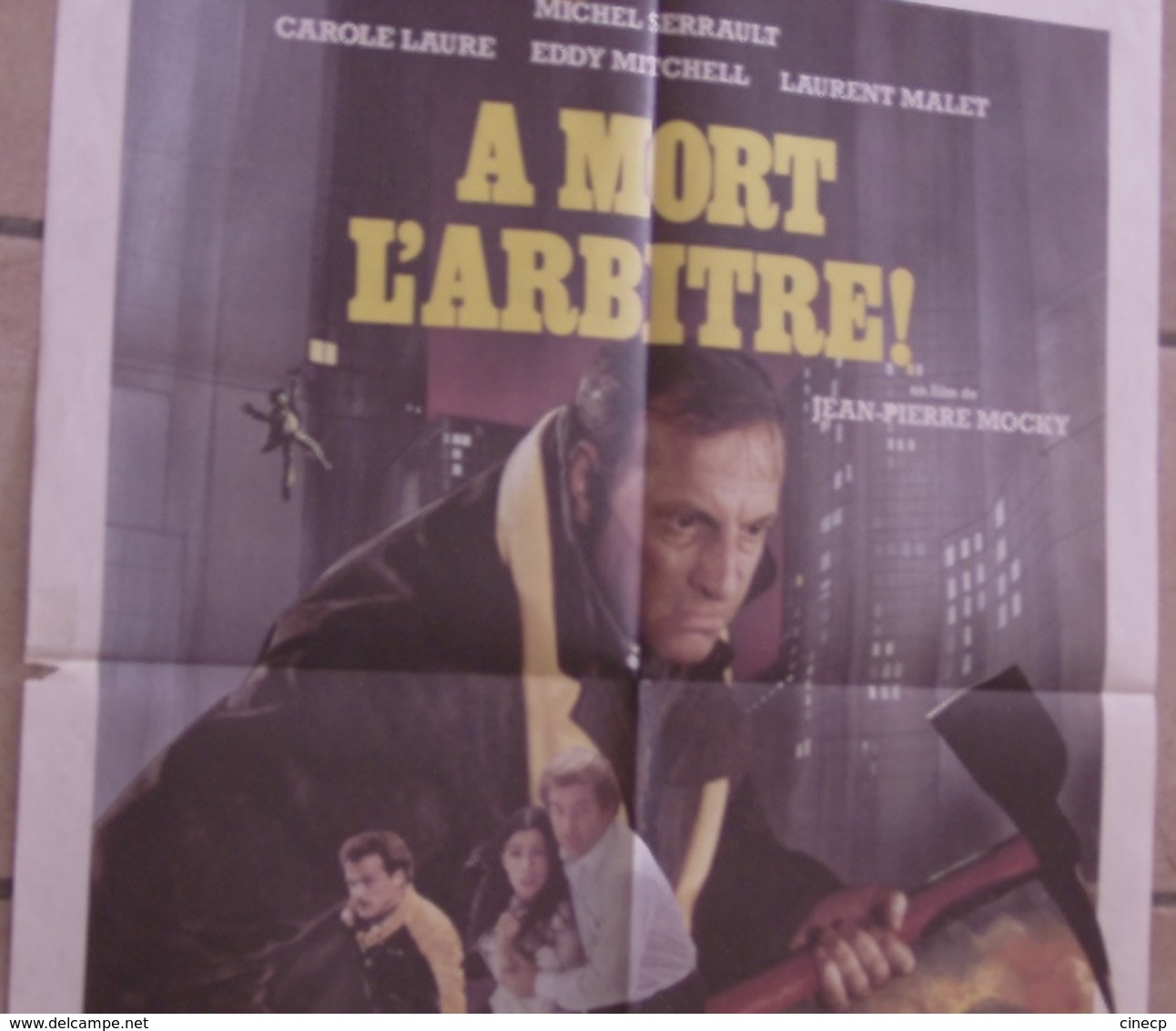 AFFICHE CINEMA ORIGINALE FILM A MORT L'ARBITRE MOCKY SERRAULT MITCHELL LAURE Jouineau Bourduge 1984 - Plakate & Poster