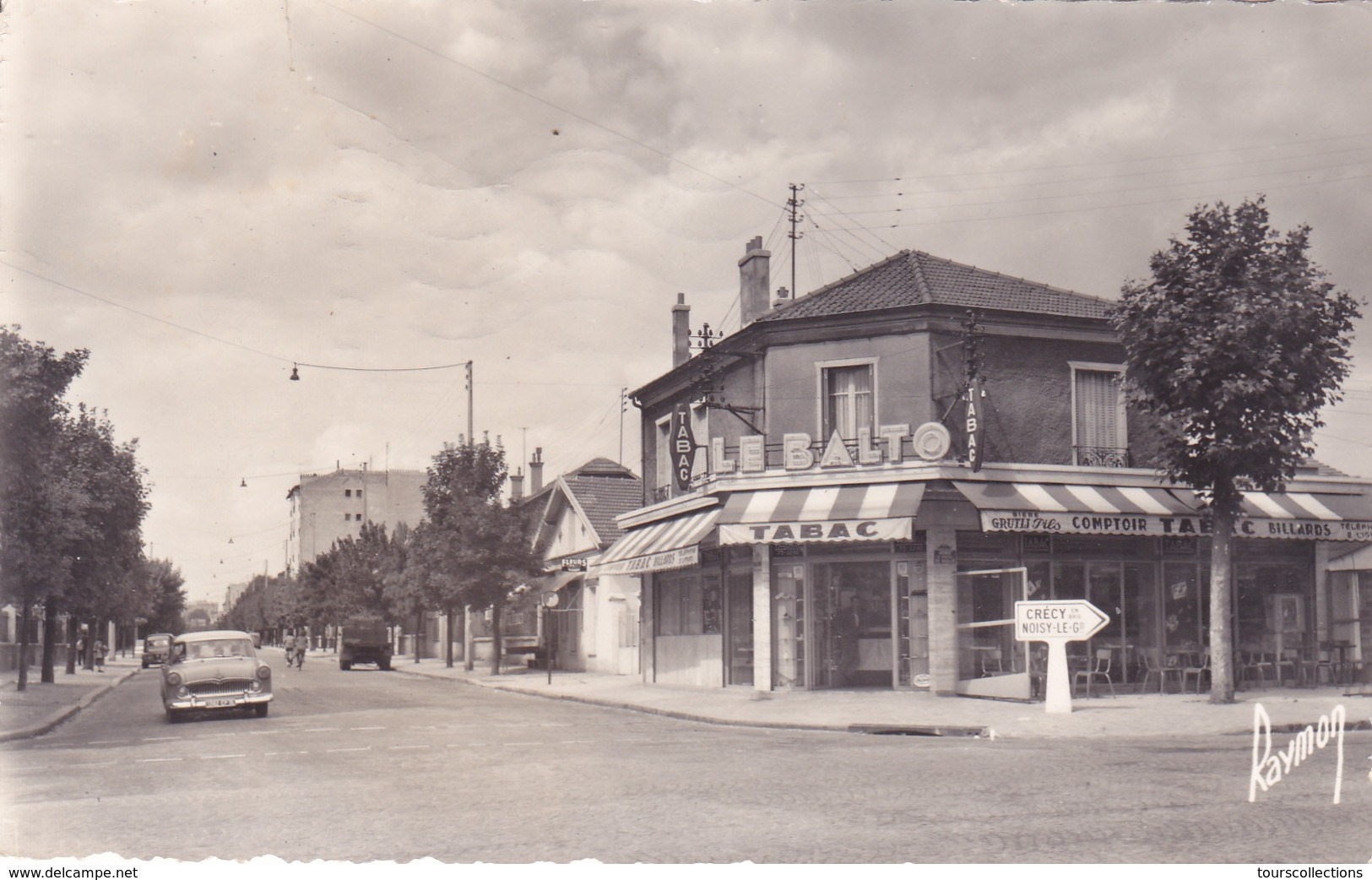 CPSM 94 @ CHAMPIGNY SUR MARNE @ Café Tabac LE BALTO - Carrefour Boulevard De Stalingrad En 1965 - Champigny Sur Marne