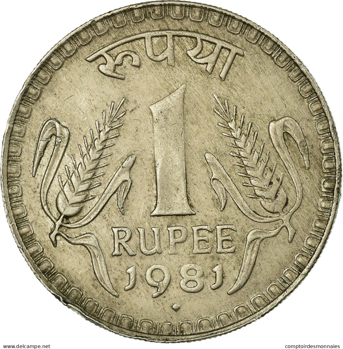 Monnaie, INDIA-REPUBLIC, Rupee, 1981, TTB, Copper-nickel, KM:78.3 - Inde