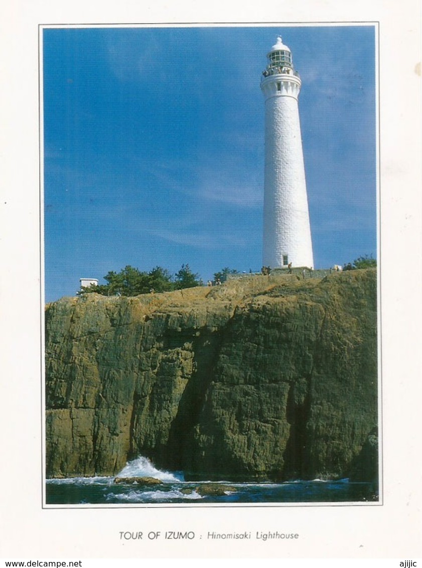 JAPON. Phare De Izumo Hinomisaki (the Tallest Lighthouse In Japan.) Sea Of Japan, Adressée à Andorra, Ecris En Catalan - Faros