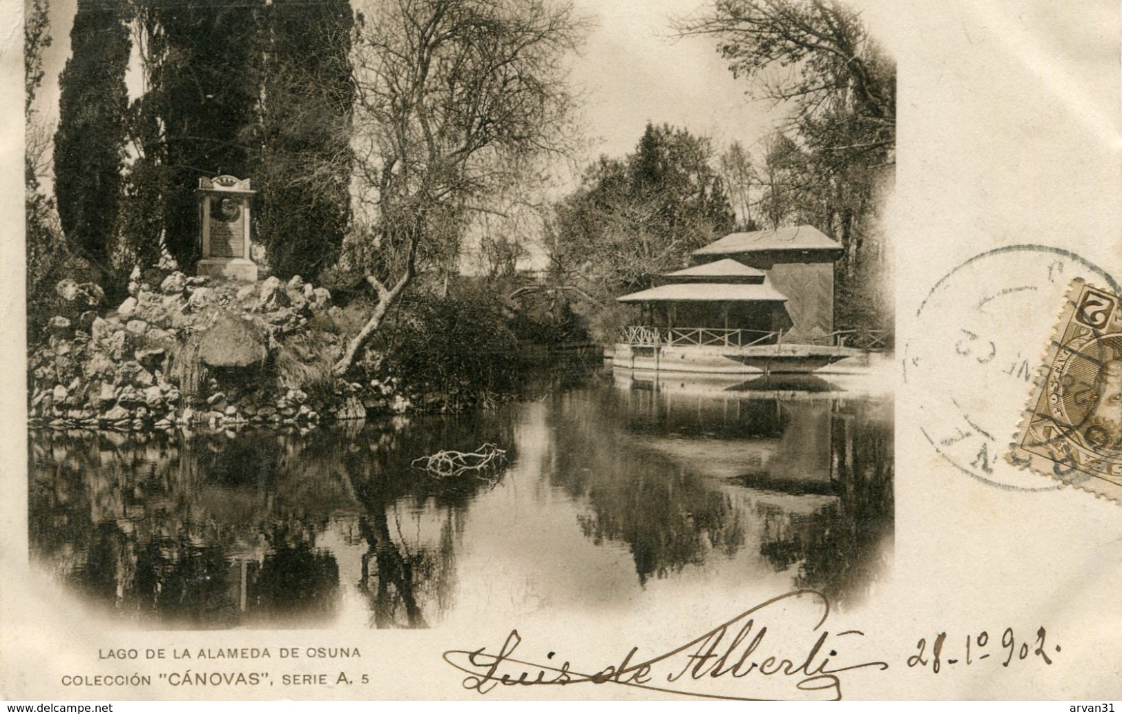 LAGO De La ALAMEDA De OSUNA - COLECCION '' CANOVAS '' - TARJETA POSTAL PRECURSORA - (CARTE PRECURSEUR) - - Madrid