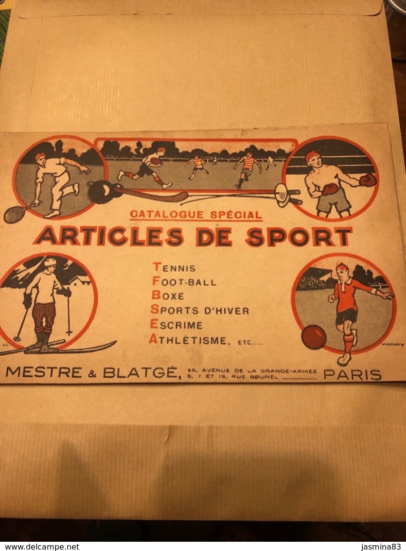 Catalogue D’articles De Sports De La Maison Mestre & Blatge - Sports & Tourisme