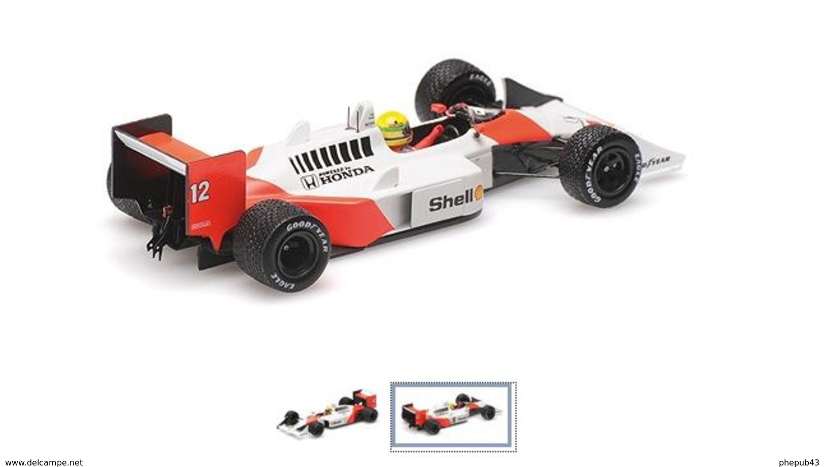 McLaren Honda MP4/4 – Ayrton Senna - 1st British GP 1988 #12 - Minichamps - Minichamps