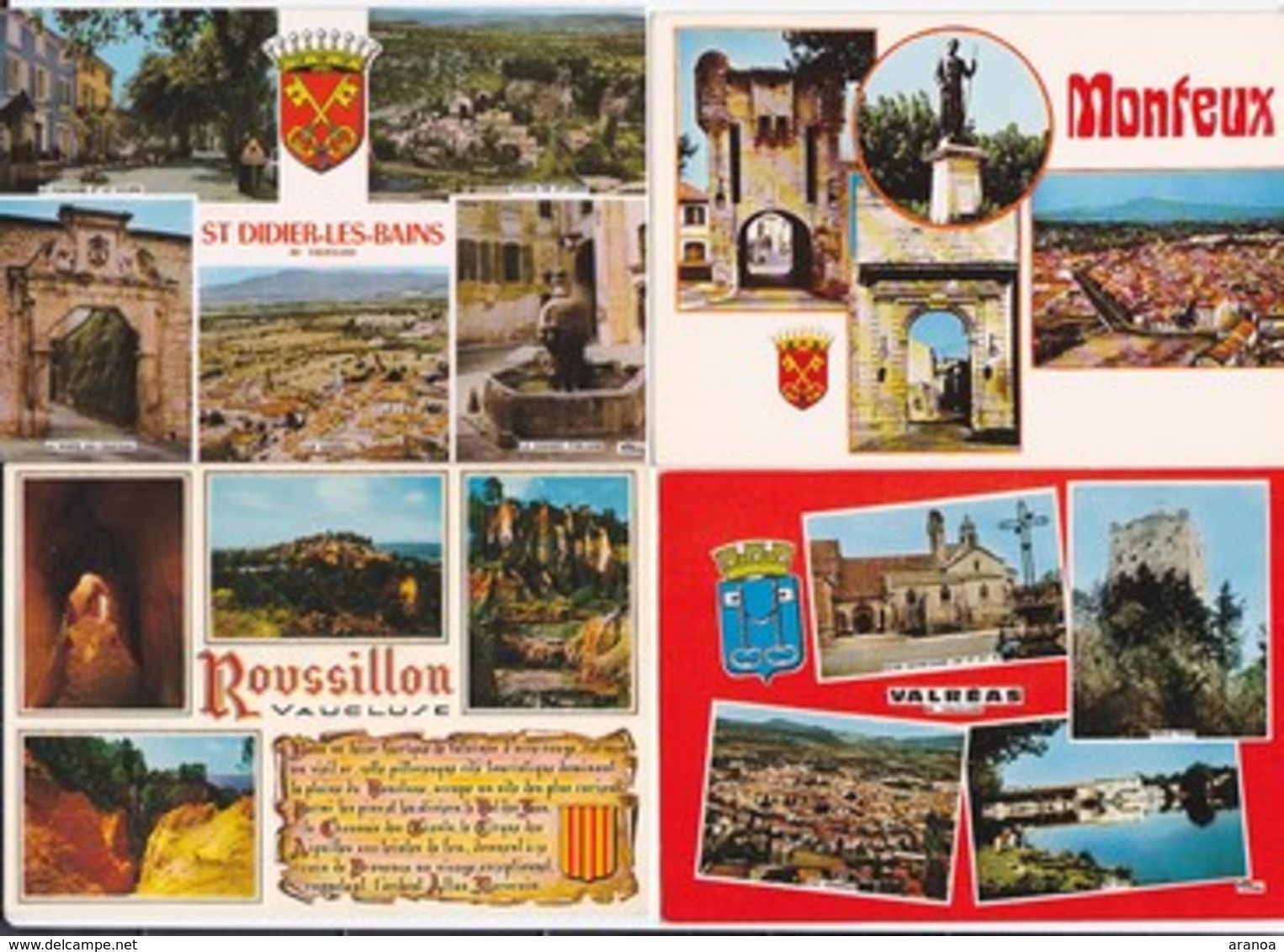 France -- Départements différents (01) -- Multivues -- Lot de 80 cartes