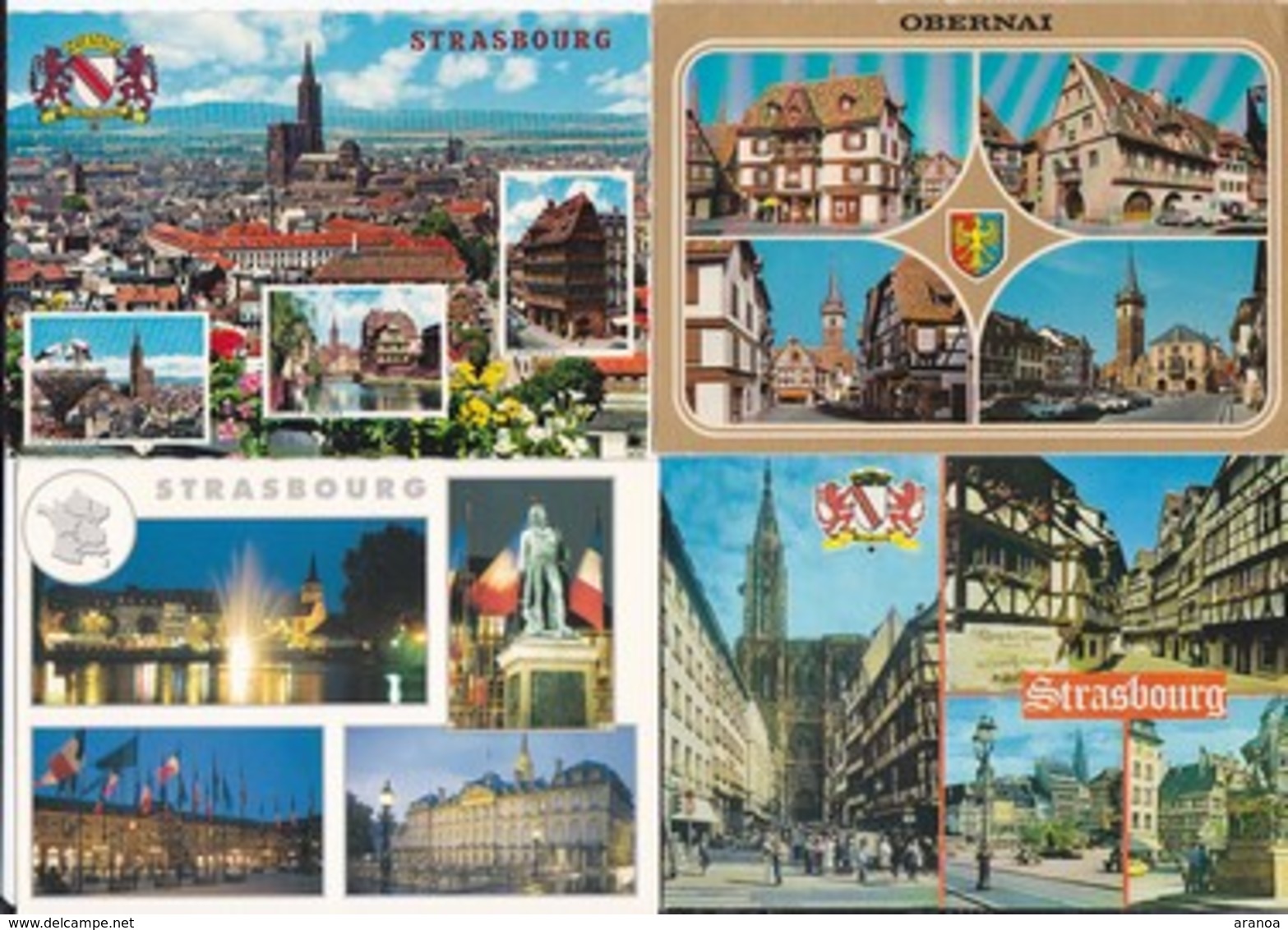 France -- Départements différents (01) -- Multivues -- Lot de 80 cartes