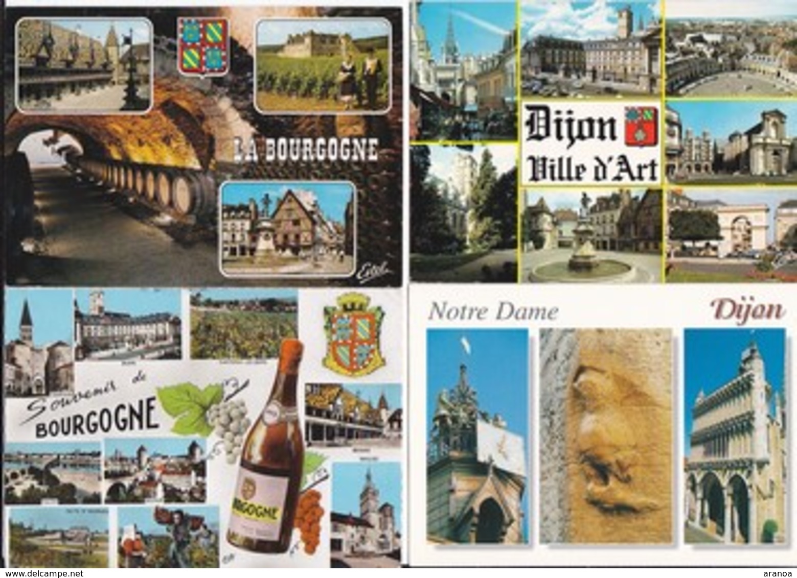 France -- Départements différents (01) -- Multivues -- Lot de 80 cartes