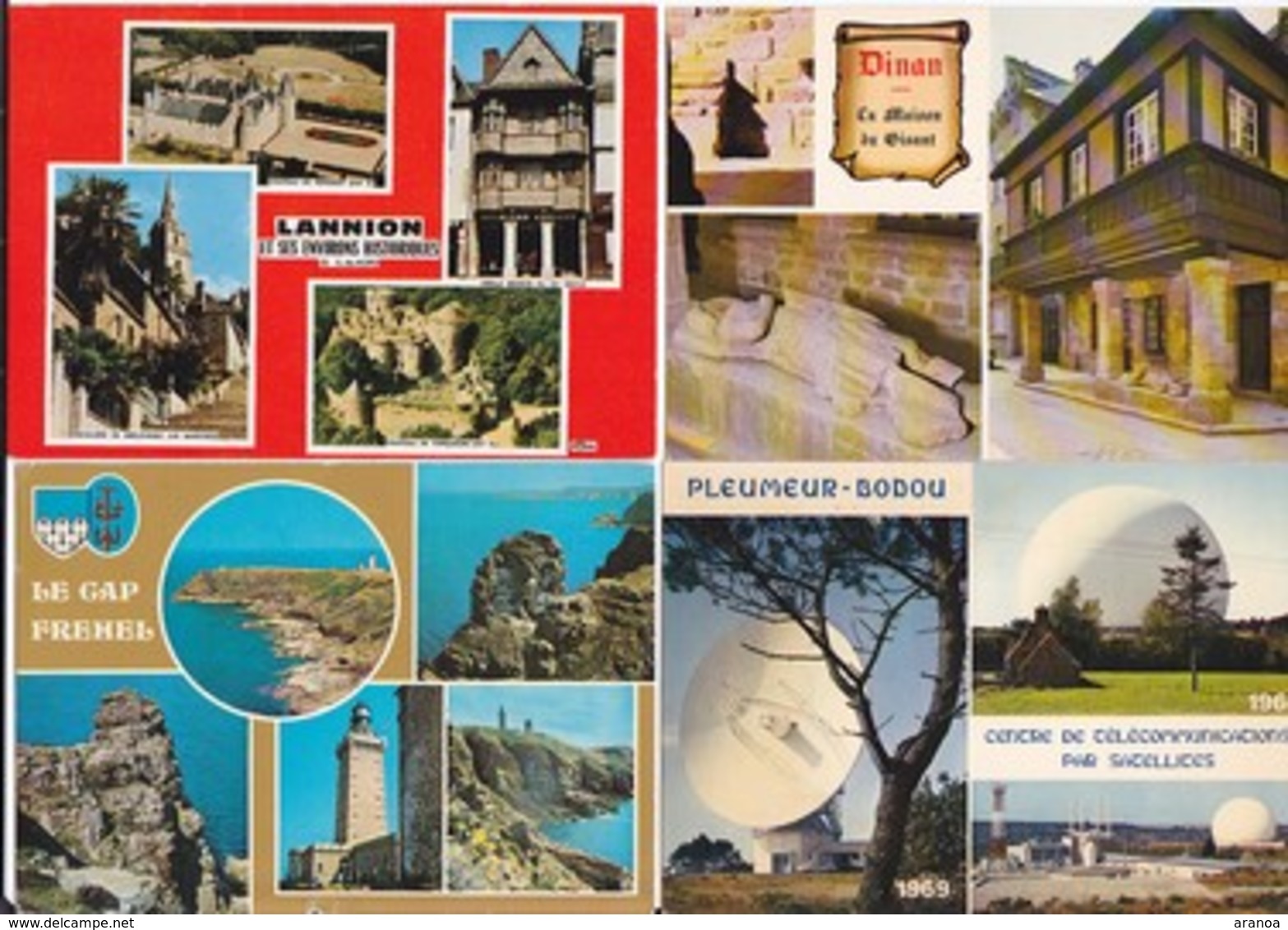 France -- Départements différents (02) -- Multivues -- Lot de 80 cartes