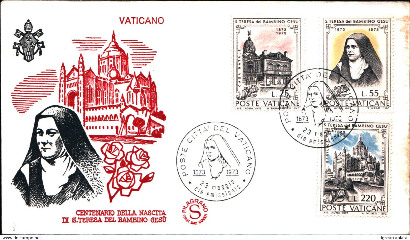 13558a)F.D.C.  Centenario Della Nascita Di Santa Teresa Del Bambino Gesù - 23 Maggio 1973 - Cartoline Maximum