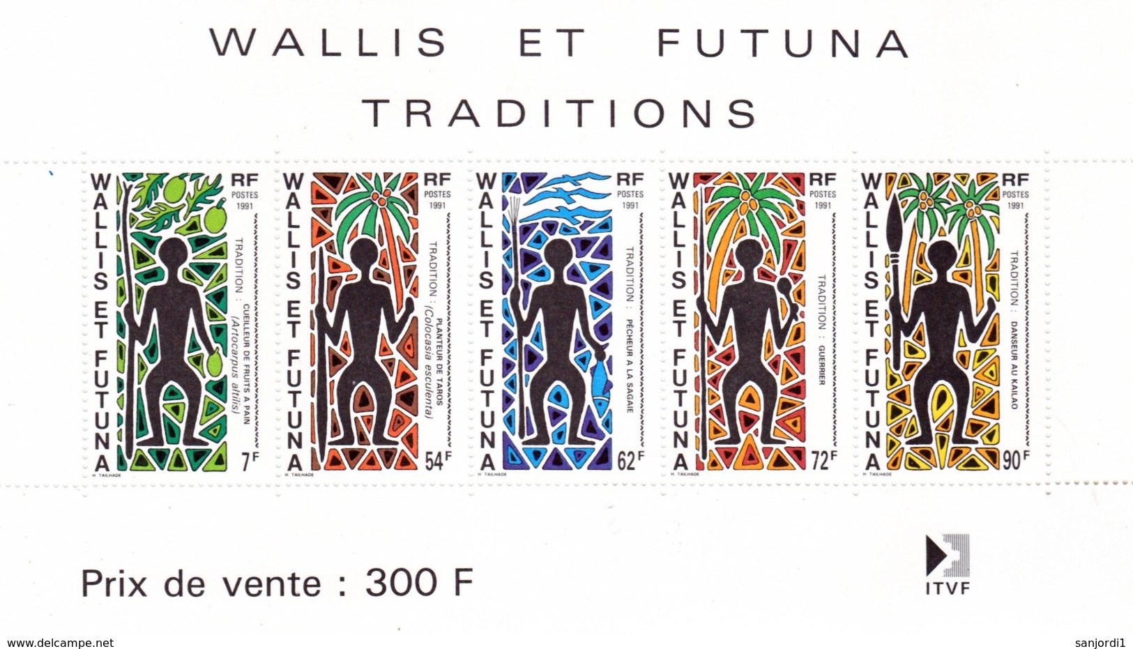 Wallis Et Futuna BF  3, 5 J O Séoul Et Traditions  Neuf * * MnH Sin Charmela Prix De La Poste 3.95 - Blocks & Sheetlets