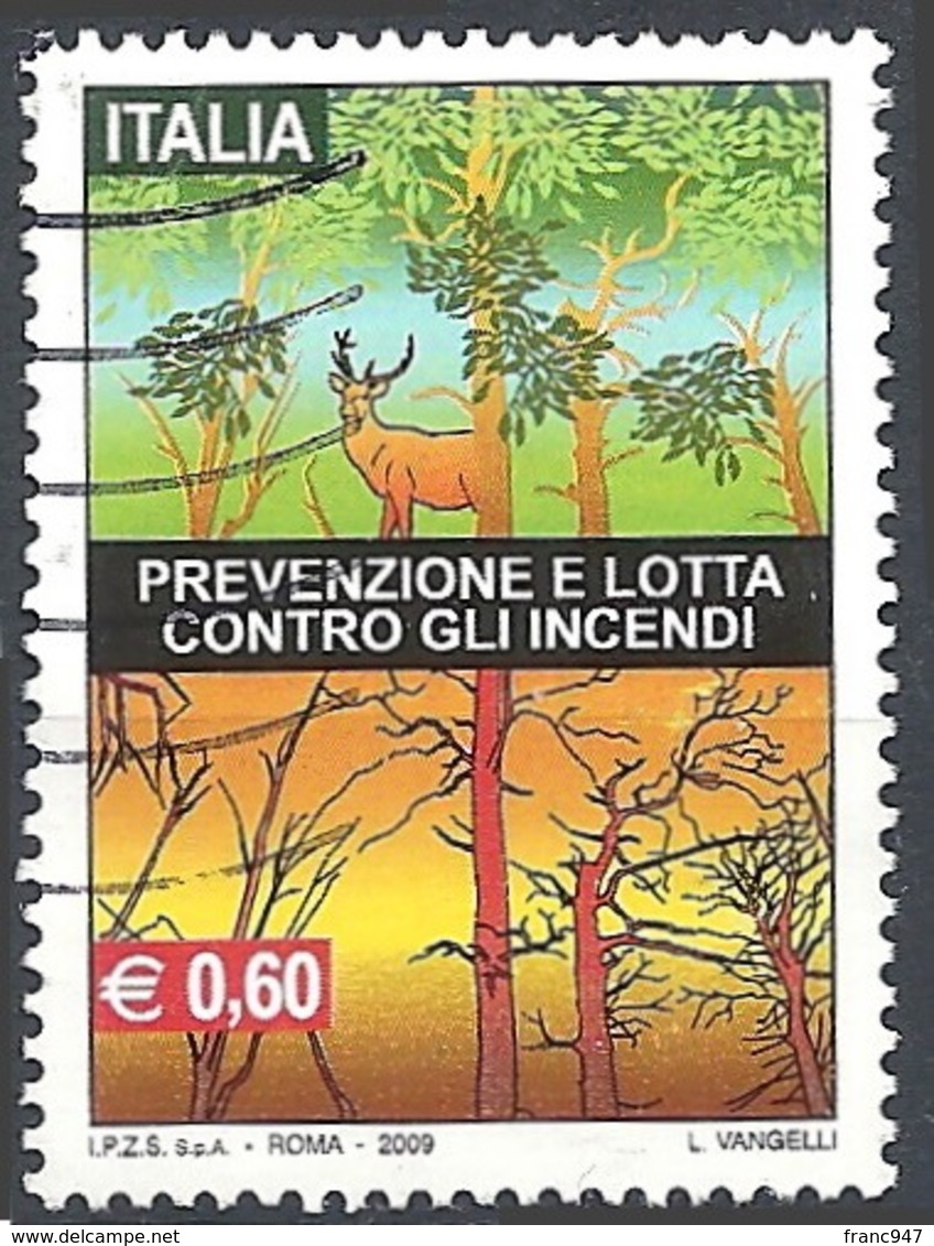 Italia, 2009 Prevenzione E Lotta Contro Gli Incendi, 0.60€ # Sassone 3113 - Michel 3322 - Scott 2954  USATO - 2001-10: Used