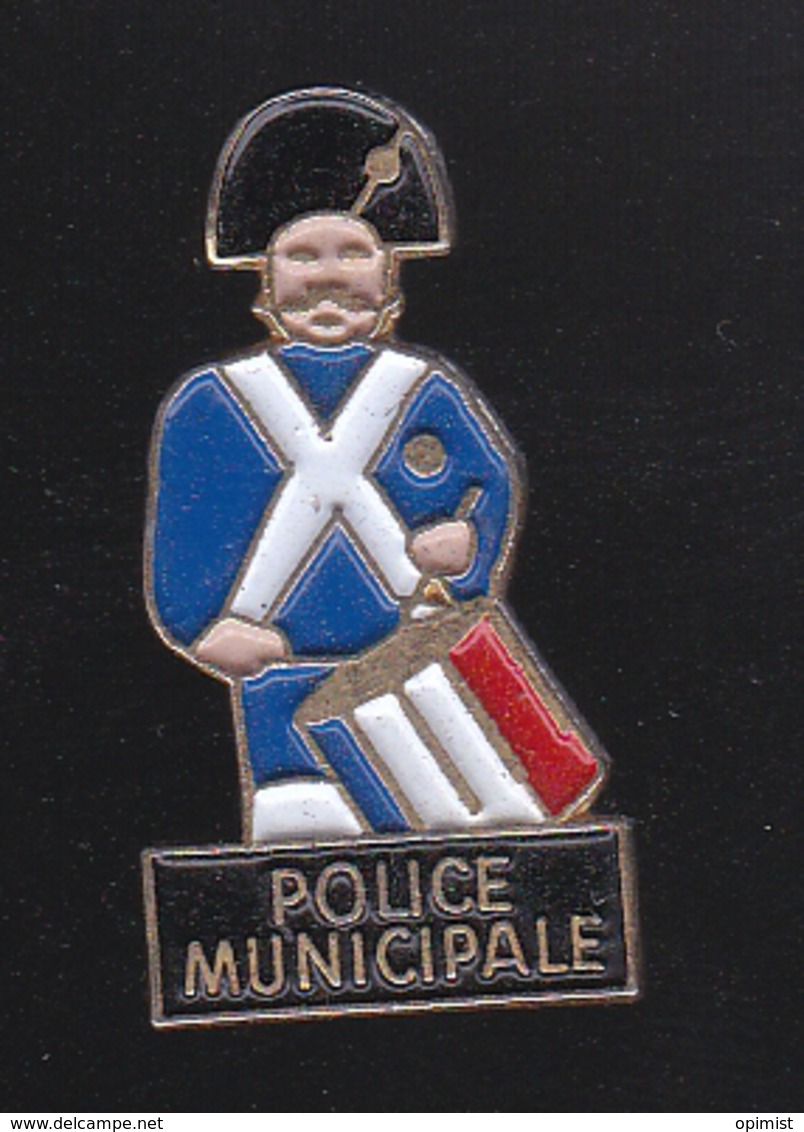 59712-pin's.police Municipale .tambour.. - Police