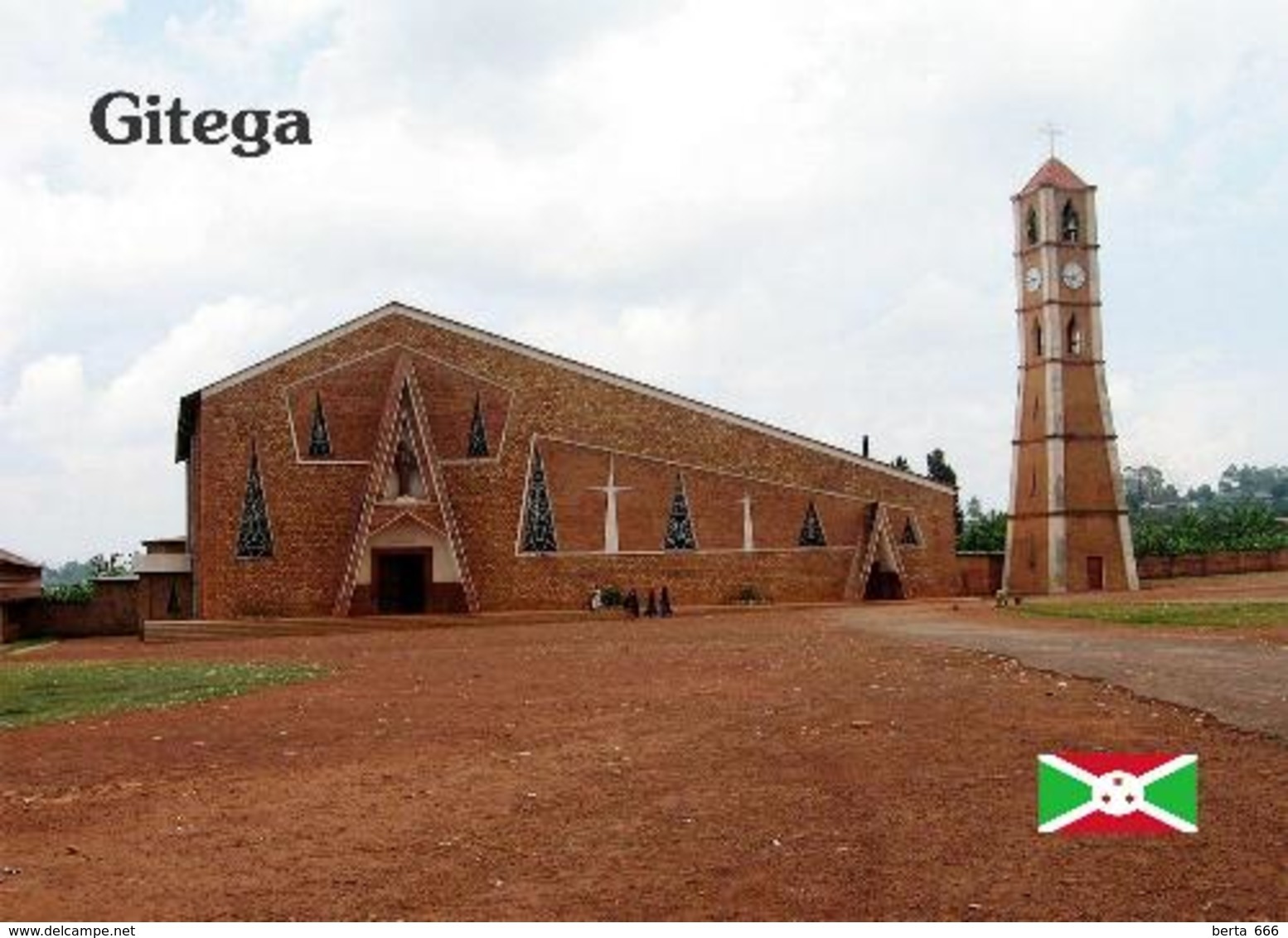 Burundi Gitega Church New Postcard - Burundi